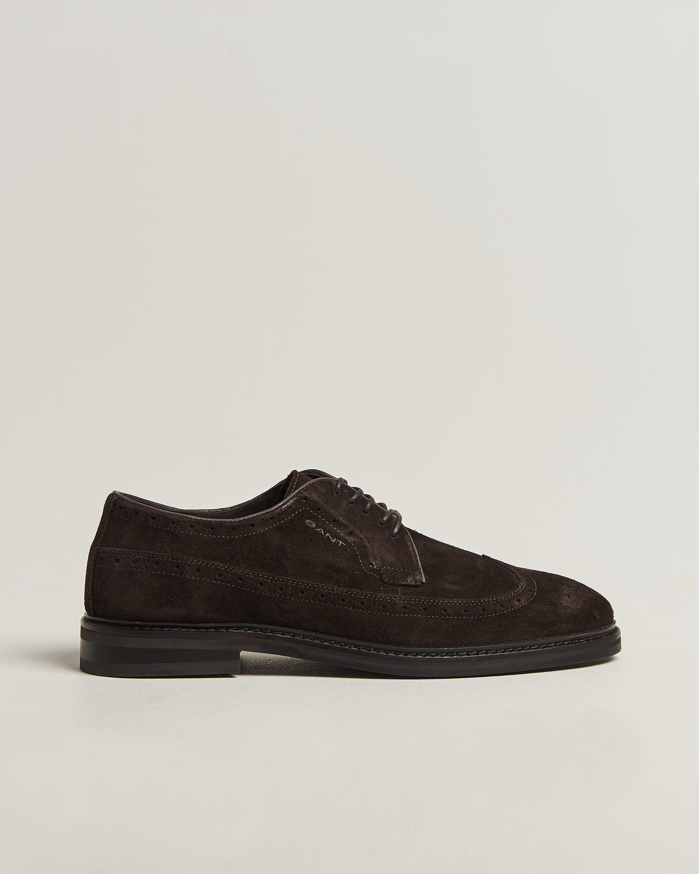 Heren | Brogues | Gant | Bidford Suede Brogues Dark Brown
