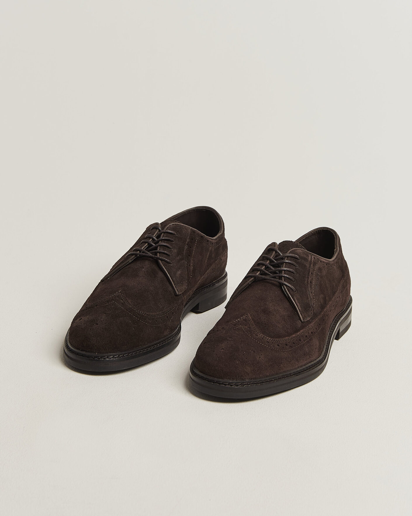 Heren | Brogues | Gant | Bidford Suede Brogues Dark Brown