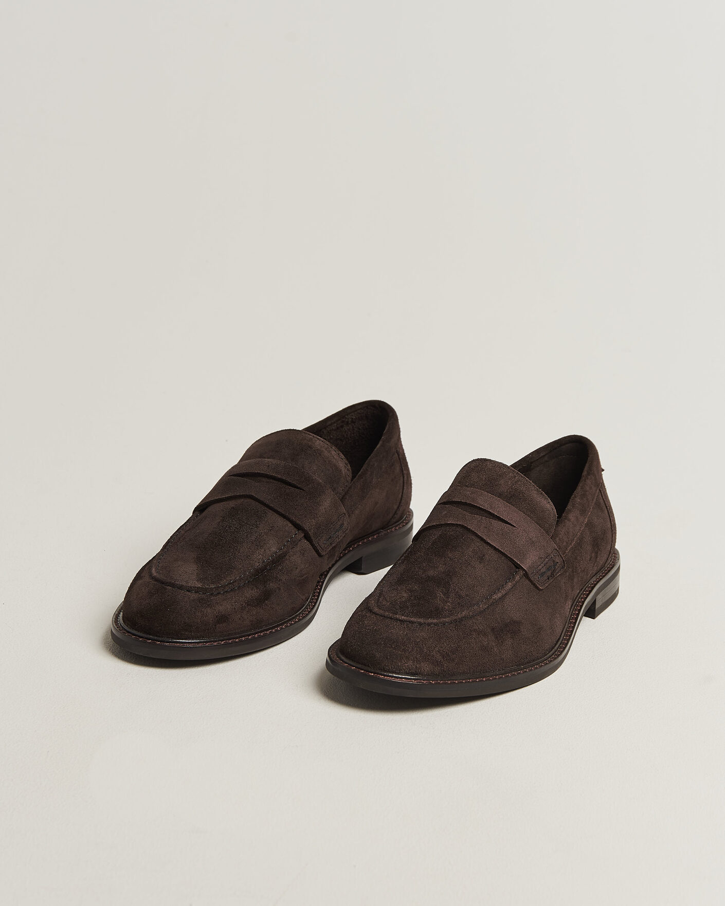 Heren | Instappers | Gant | Lozham Suede Loafer Dark Brown