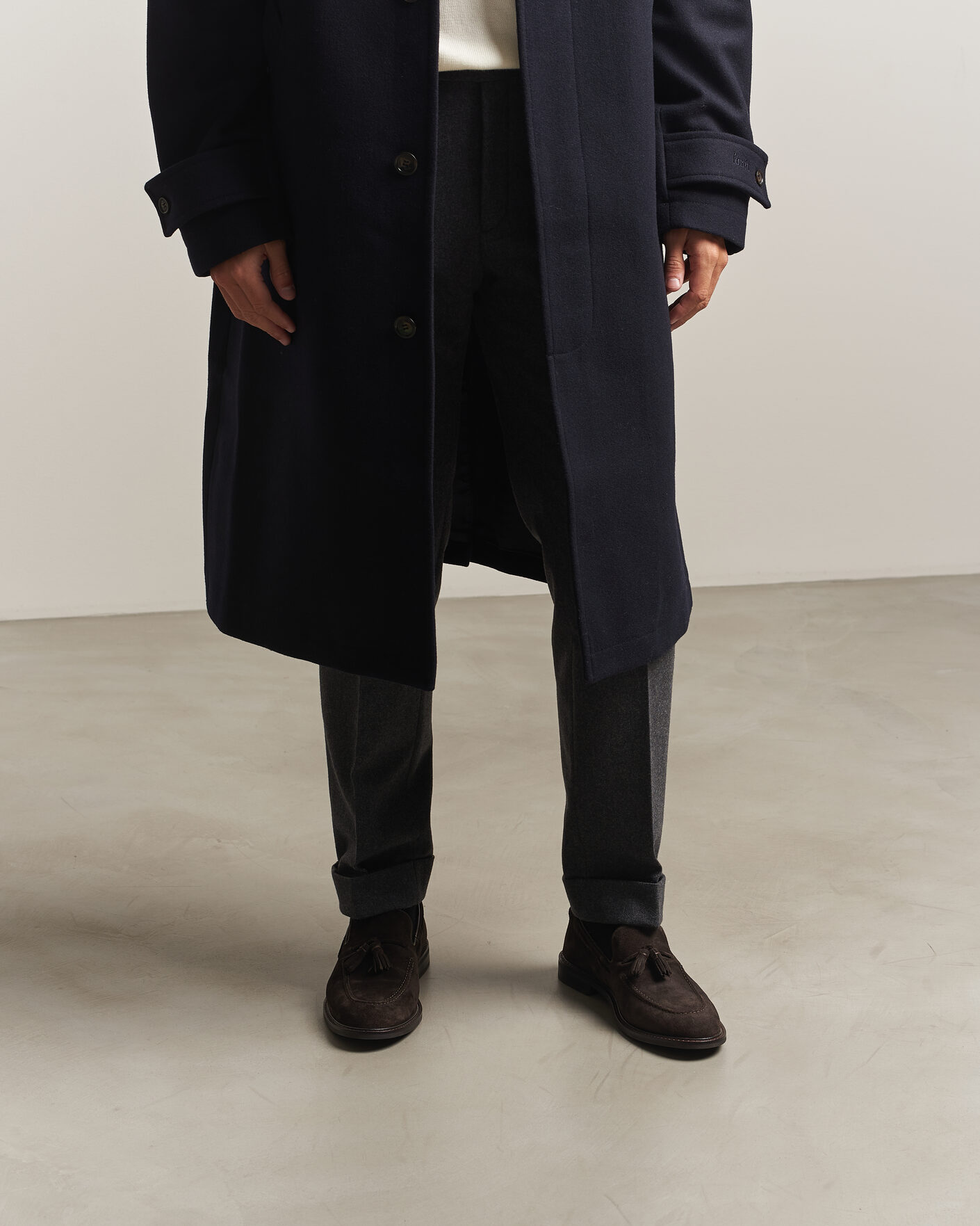 Heren | Instappers | Gant | Lozham Suede Tassle Loafer Dark Brown