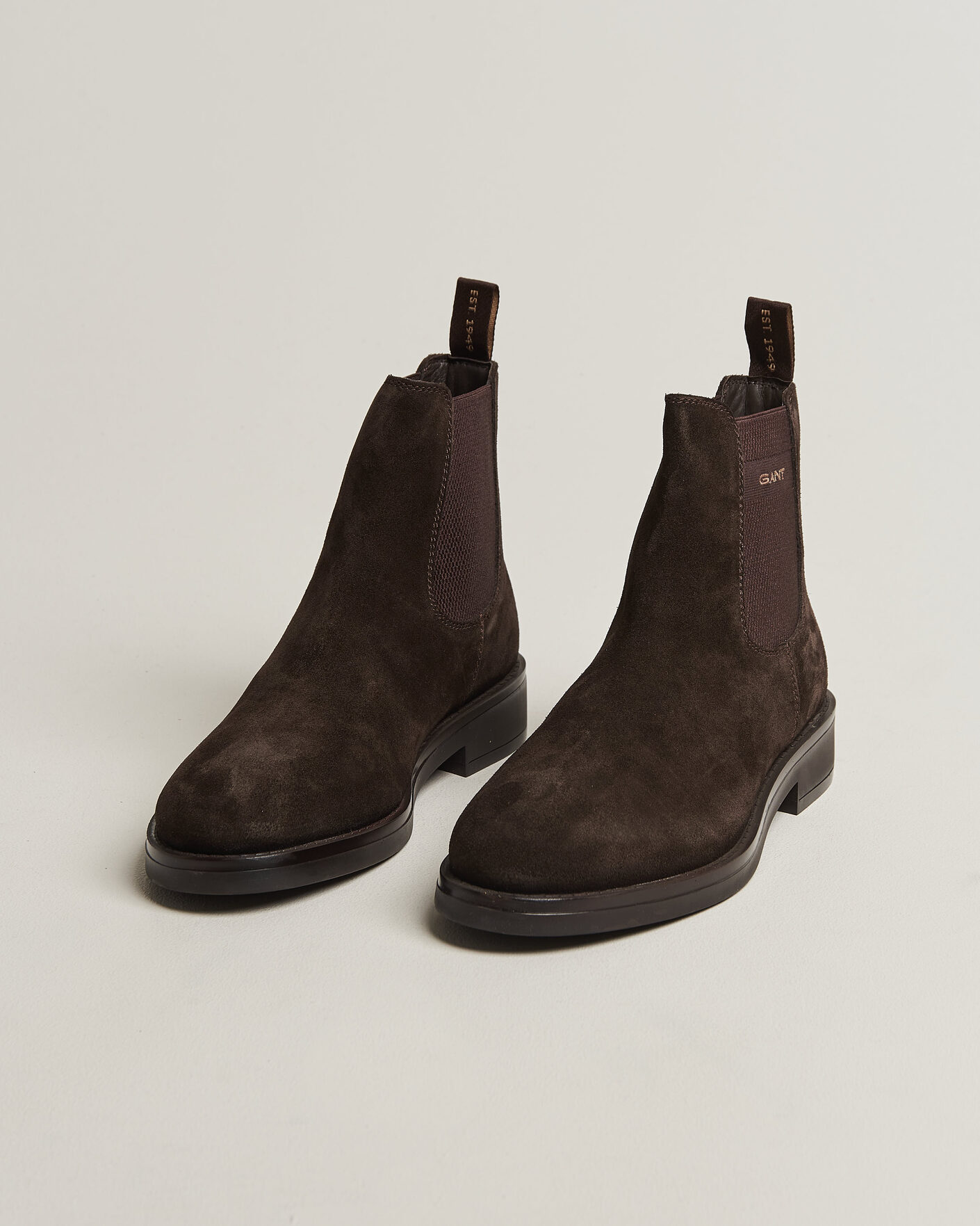 Heren | Laarzen | Gant | Prepdale Suede Chelsea Boot Espresso Brown
