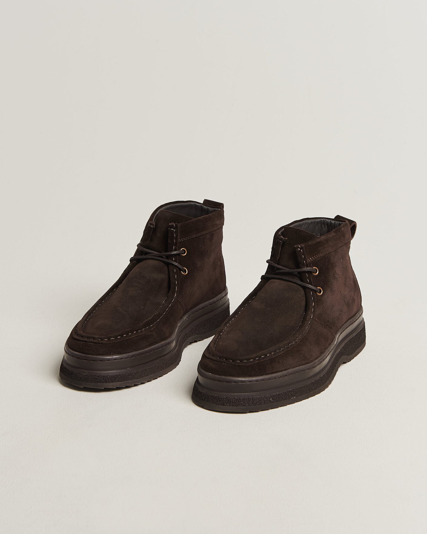 Heren | Laarzen | Gant | Blistown Shearling Suede Moc Toe Boot Espresso Brown