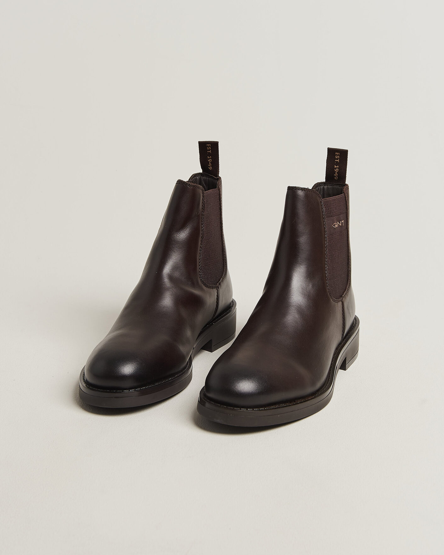Heren | Laarzen | Gant | Prepdale Leather Chelsea Boot Dark Brown