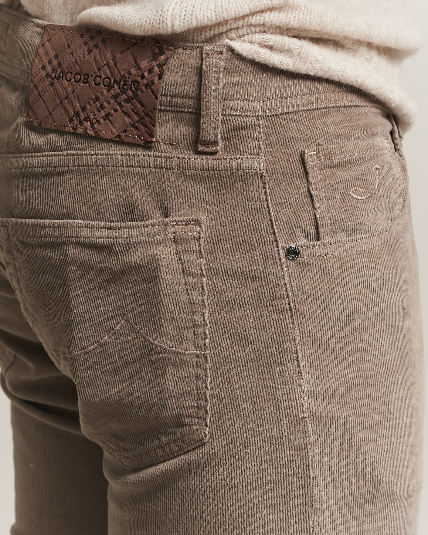 Heren | Broeken | Jacob Cohën | Nick Slim Fit Cotton Trousers Grey