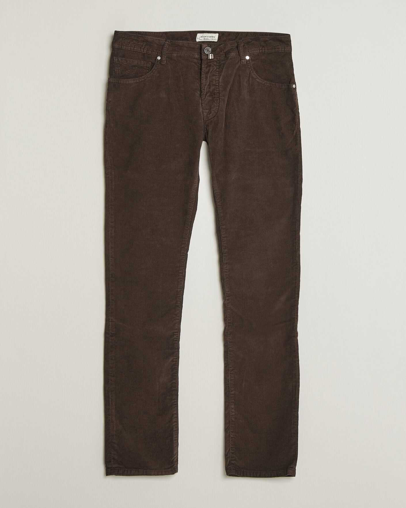 Heren | Broeken | Jacob Cohën | Nick Slim Fit Cotton Trousers Brown