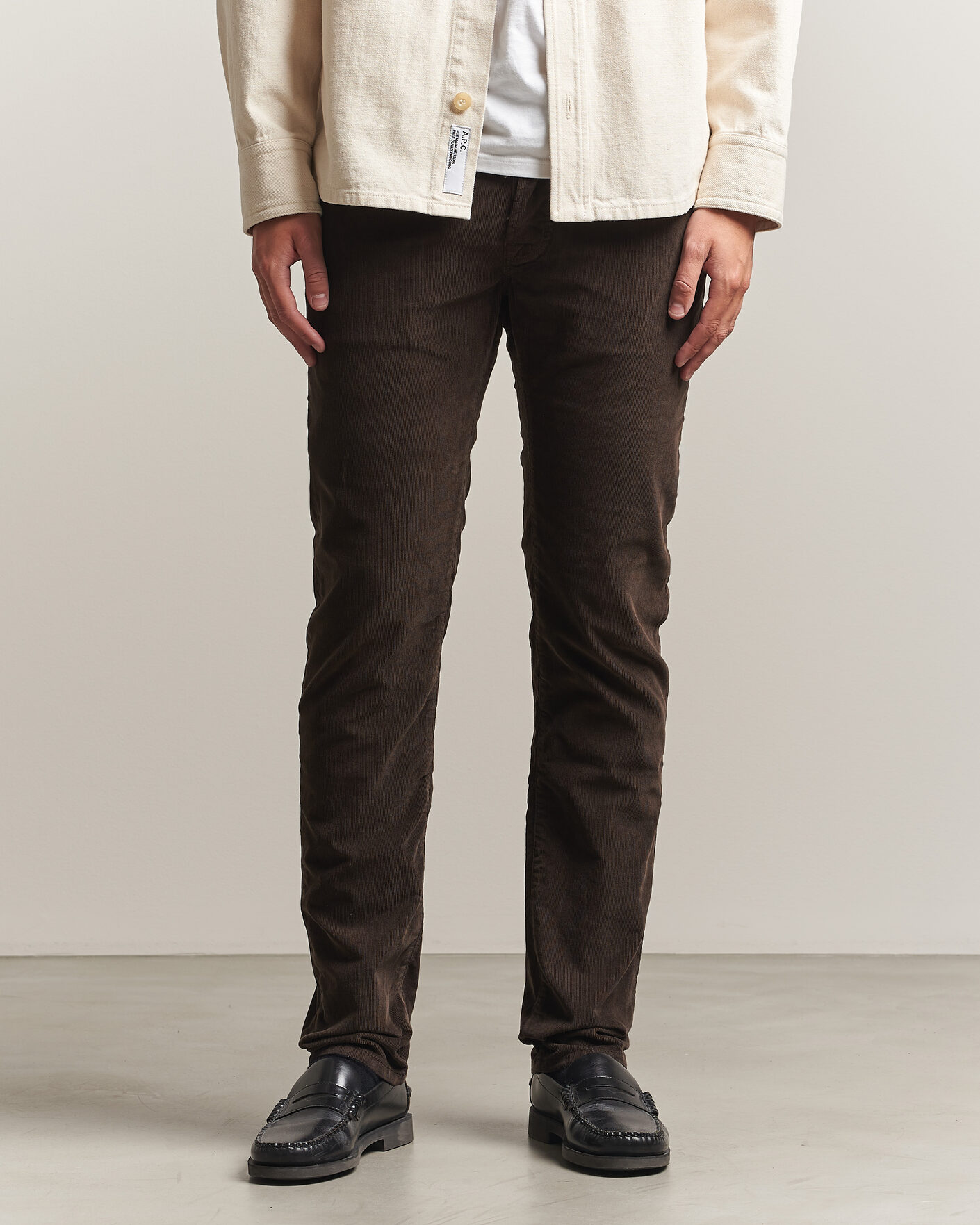 Heren | Broeken | Jacob Cohën | Nick Slim Fit Cotton Trousers Brown