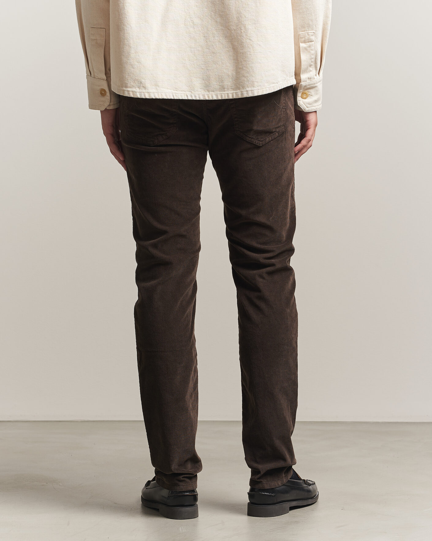 Heren | Broeken | Jacob Cohën | Nick Slim Fit Cotton Trousers Brown