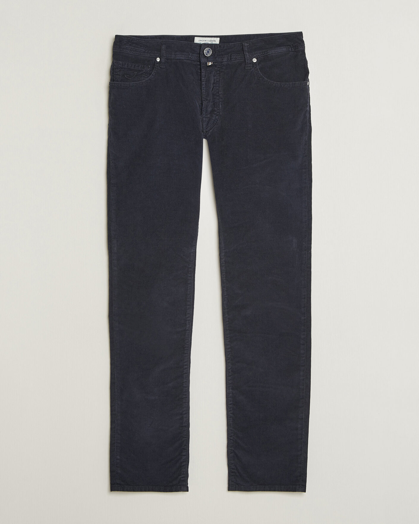 Heren | Broeken | Jacob Cohën | Nick Slim Fit Cotton Trousers Navy
