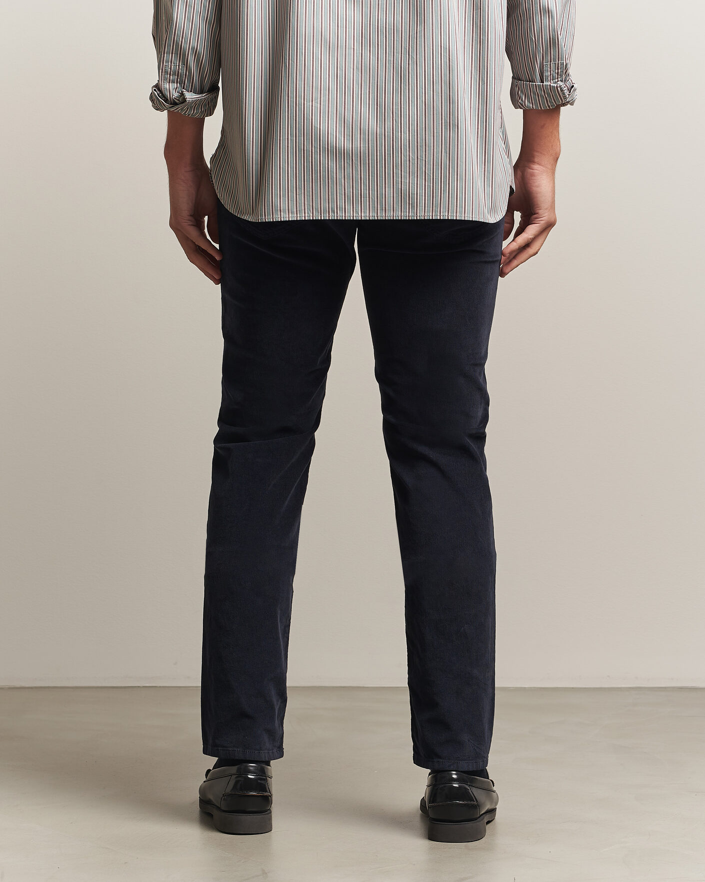 Heren | Broeken | Jacob Cohën | Nick Slim Fit Cotton Trousers Navy