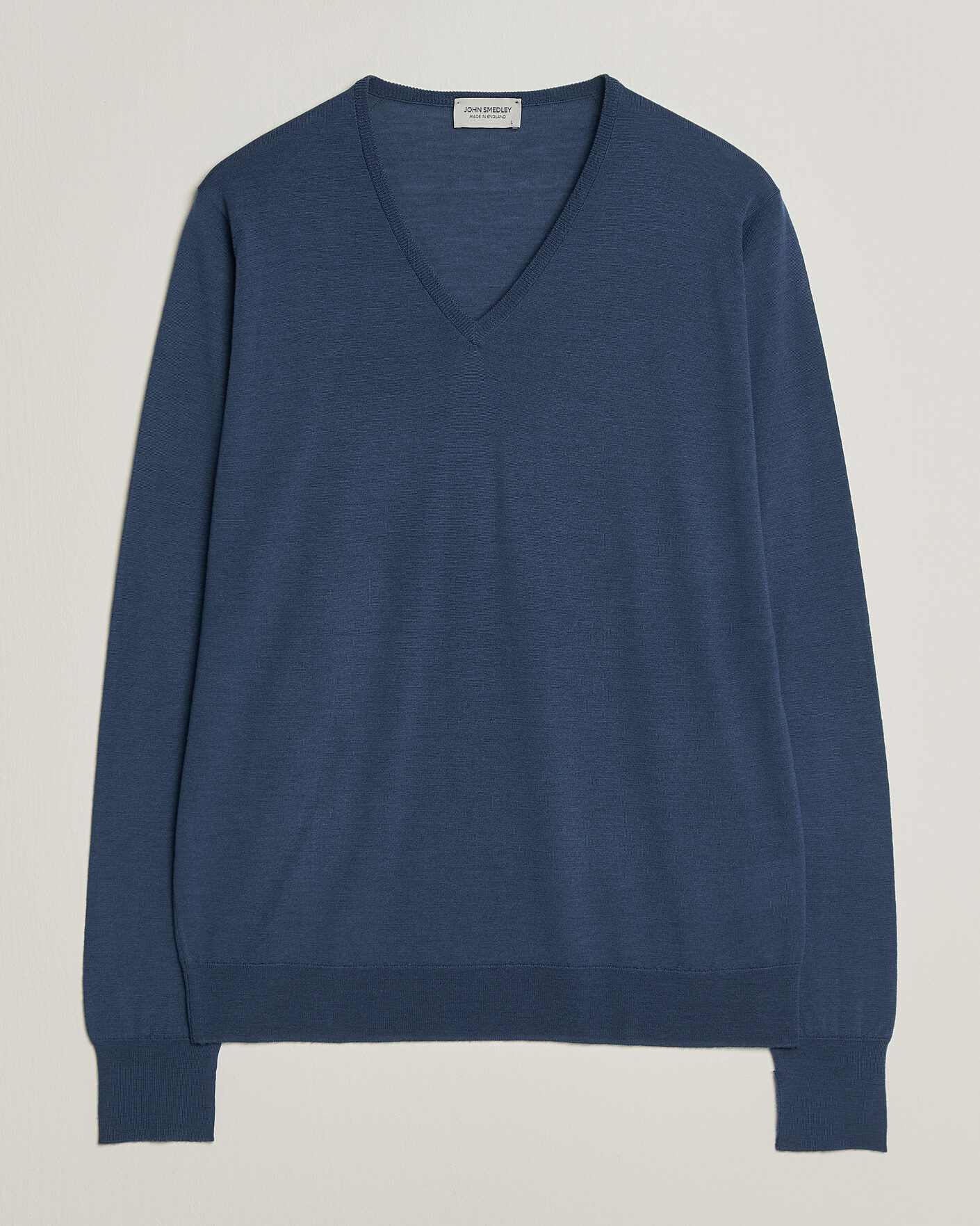 Heren | Truien | John Smedley | Bobby Extra Fine Merino V-Neck Pullover Teal Firth