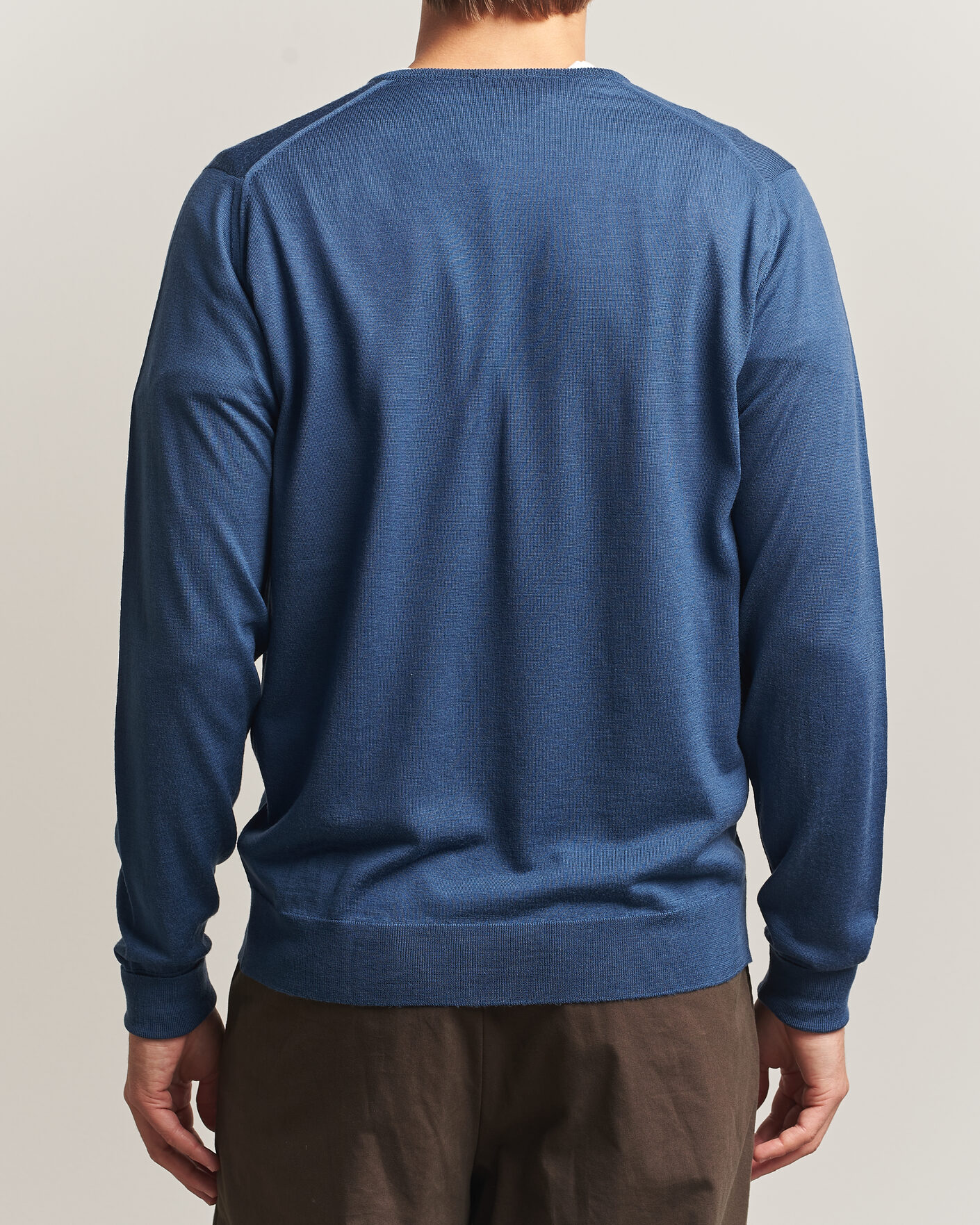 Heren | Truien | John Smedley | Bobby Extra Fine Merino V-Neck Pullover Teal Firth