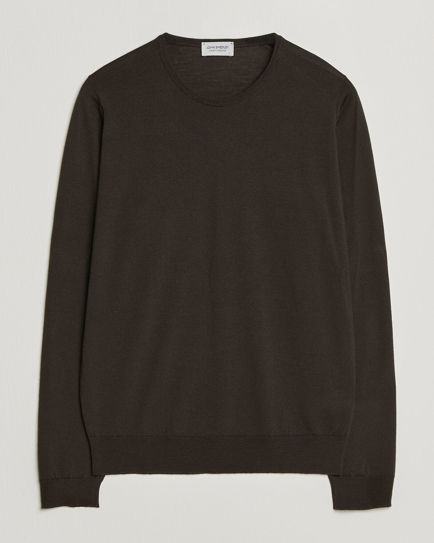 Heren | Truien | John Smedley | Lundy Extra Fine Merino Crew Neck Faulkner Brown