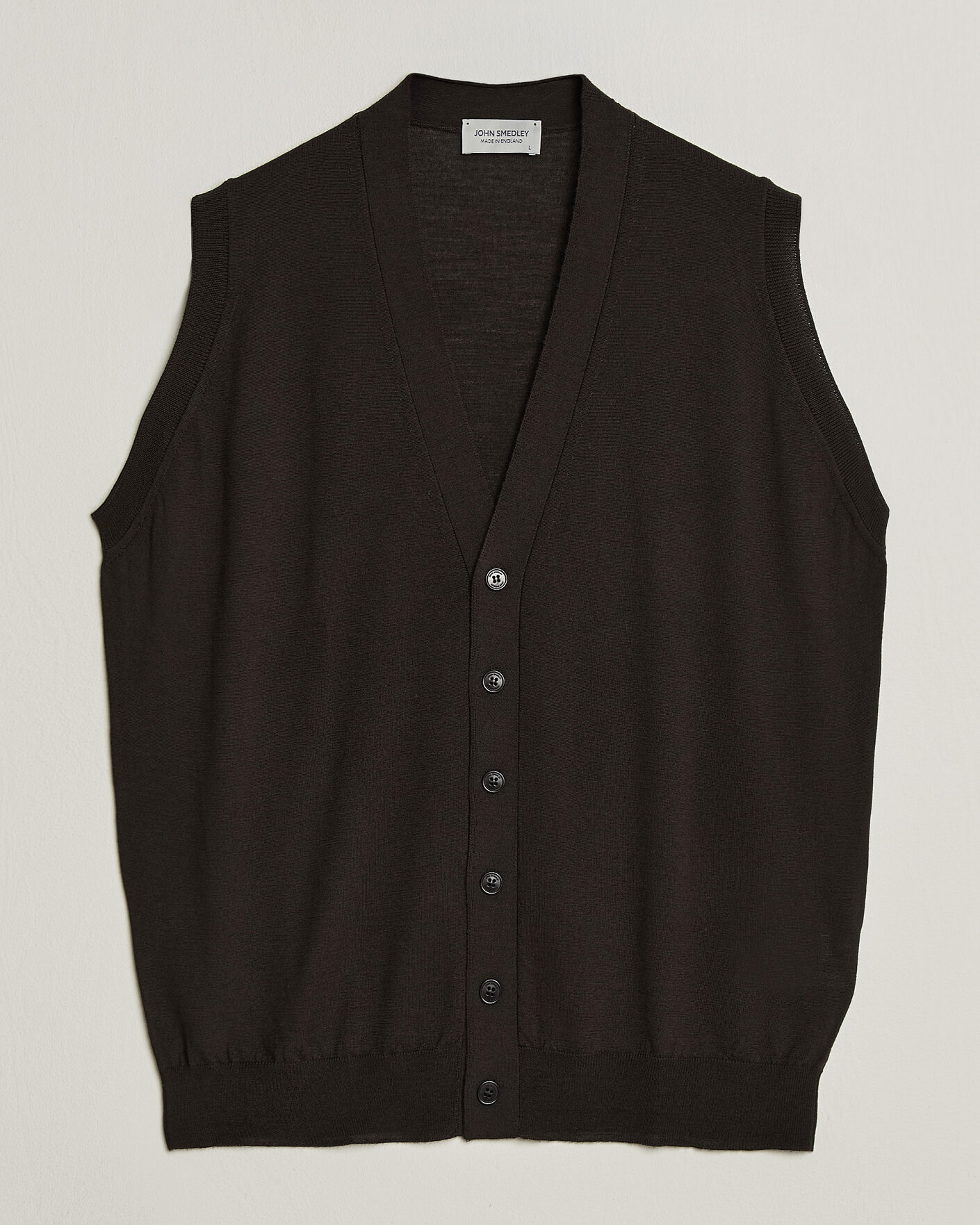 Heren | Truien | John Smedley | Bolton Extra Fine Merino Waistcoat Faulkner Brown