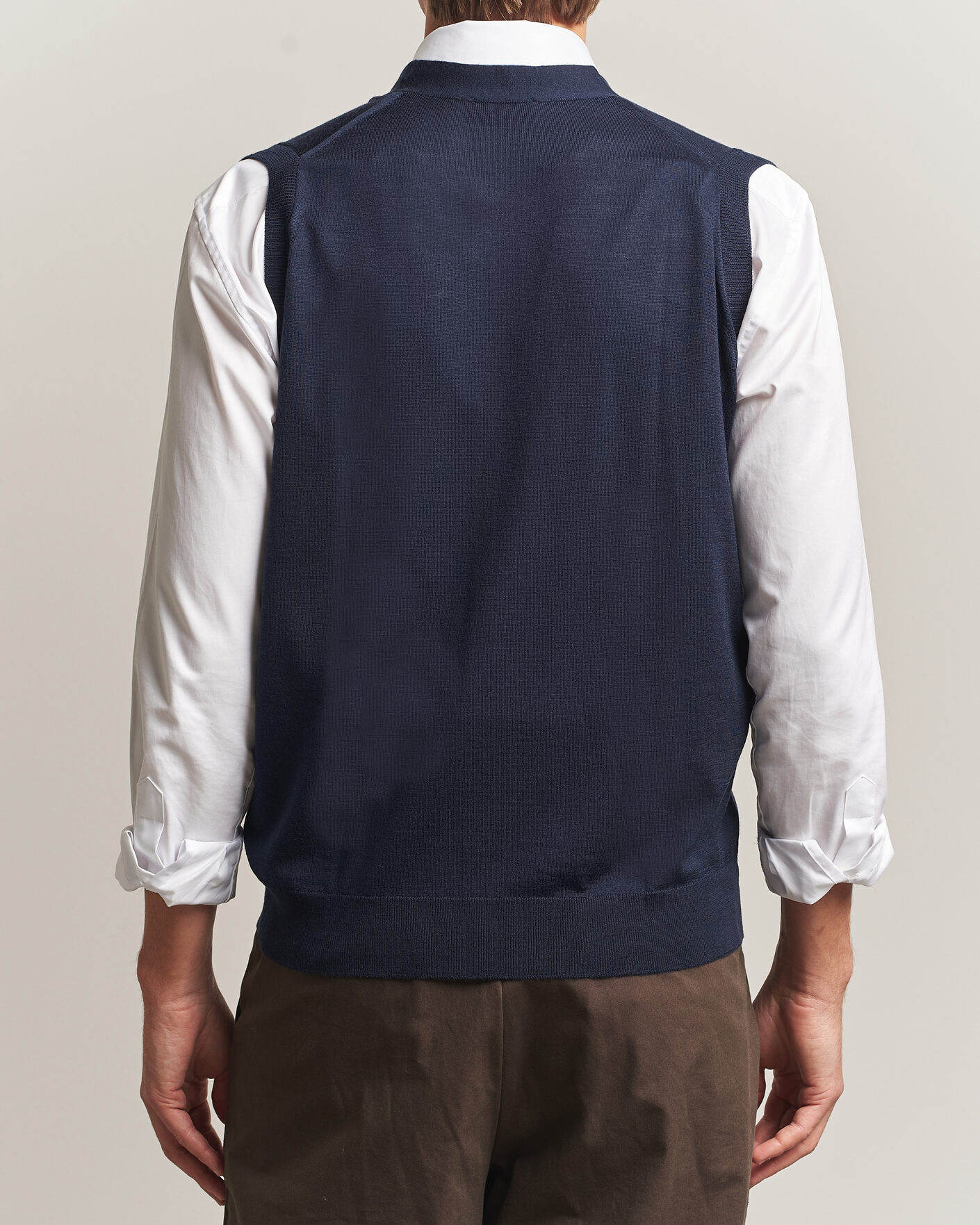 Heren | Truien | John Smedley | Bolton Extra Fine Merino Waistcoat Midnight