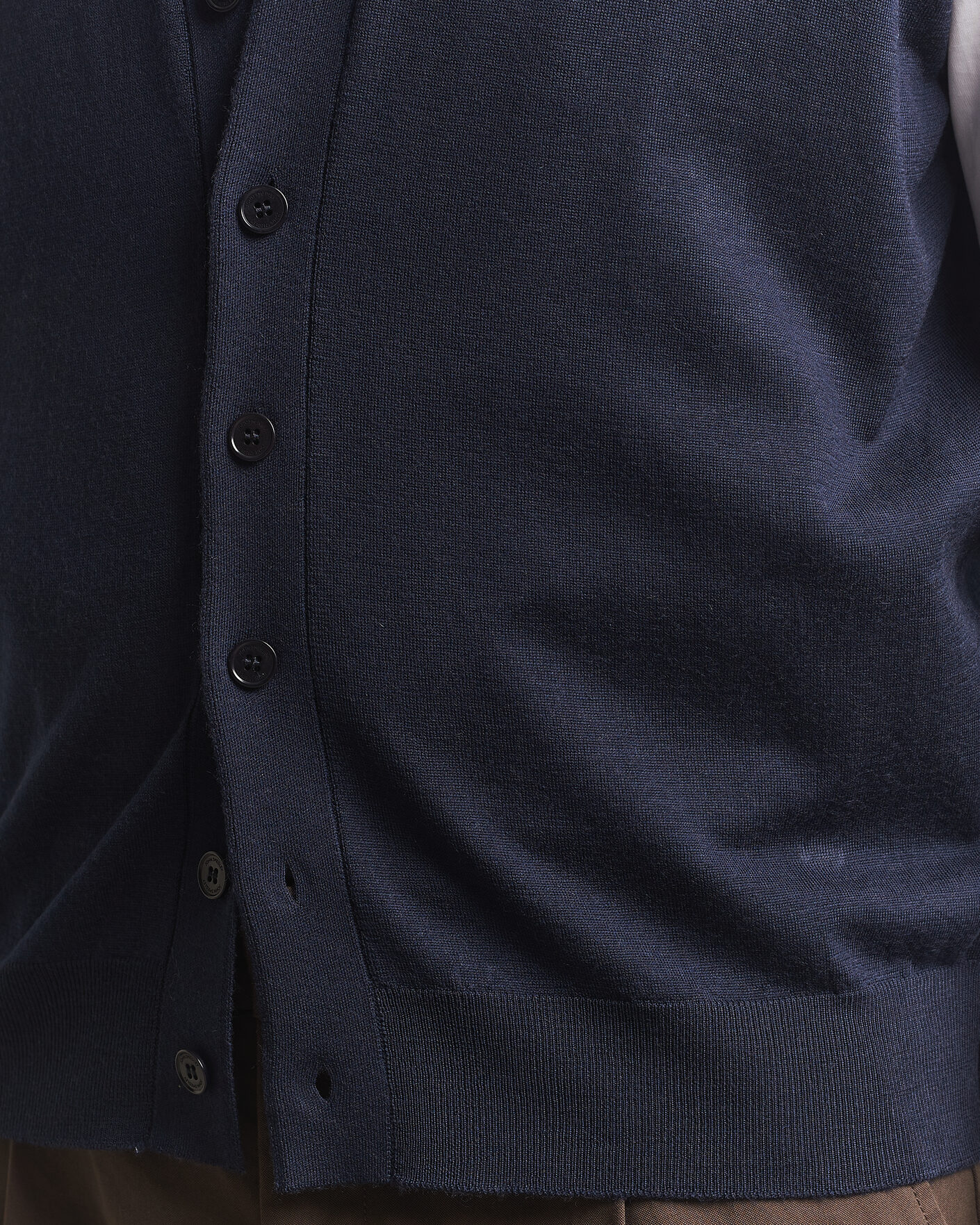 Heren | Truien | John Smedley | Bolton Extra Fine Merino Waistcoat Midnight