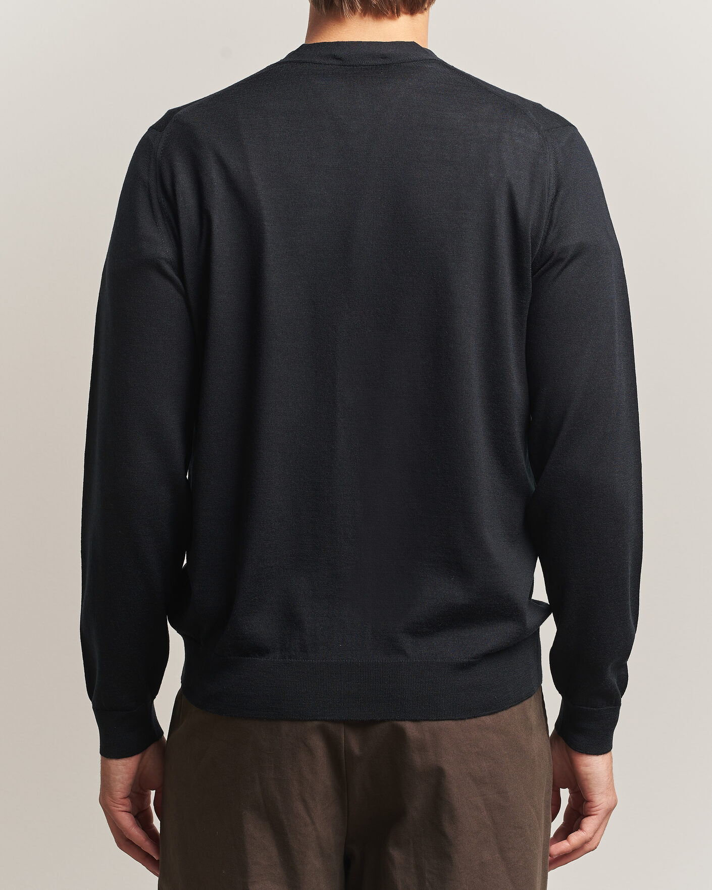 Heren | Truien | John Smedley | Bradrick Extra Fine Merino Cardigan Black