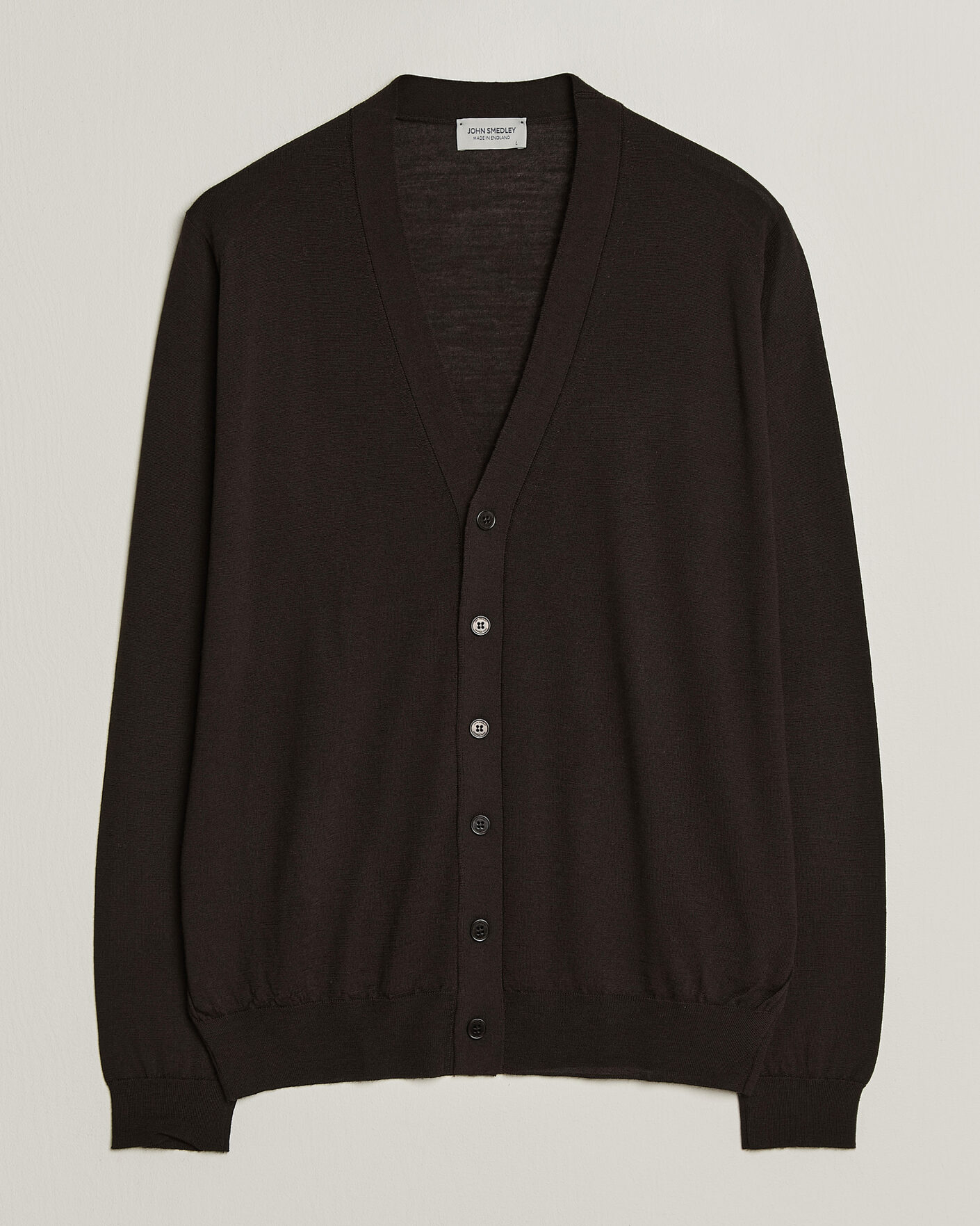 Heren | Truien | John Smedley | Bradrick Extra Fine Merino Cardigan Faulkner Brown