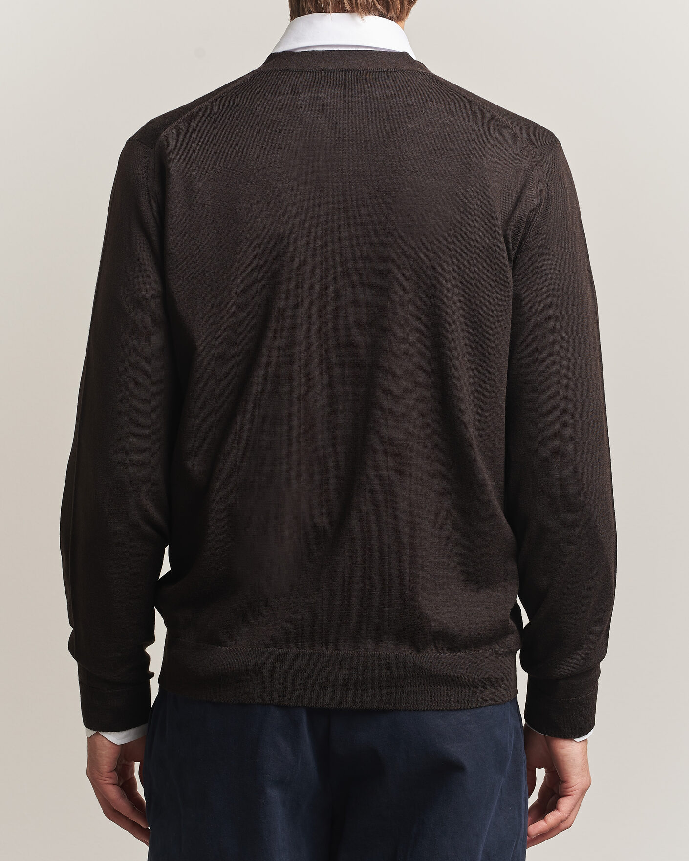 Heren | Truien | John Smedley | Bradrick Extra Fine Merino Cardigan Faulkner Brown