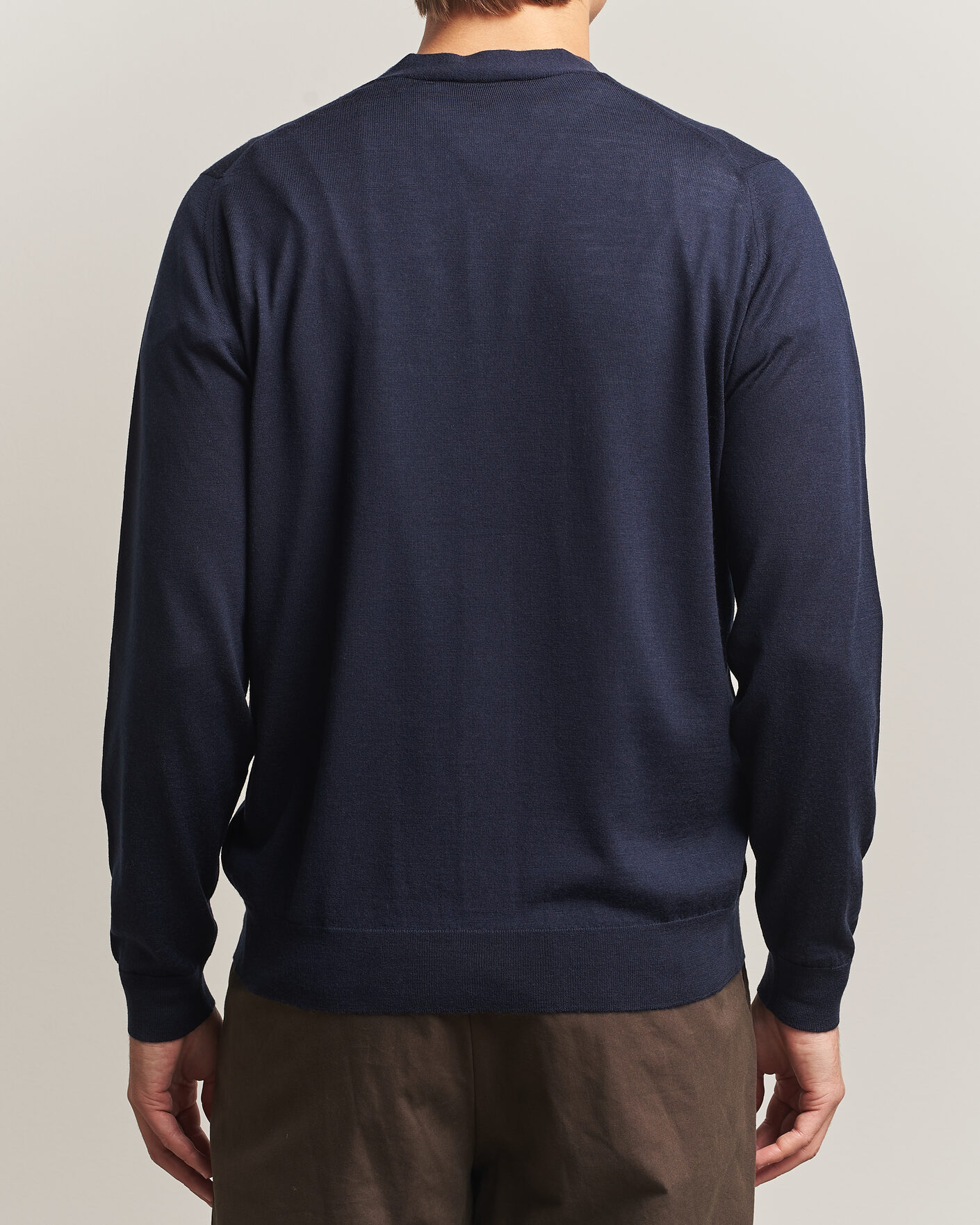 Heren | Truien | John Smedley | Bradrick Extra Fine Merino Cardigan Midnight
