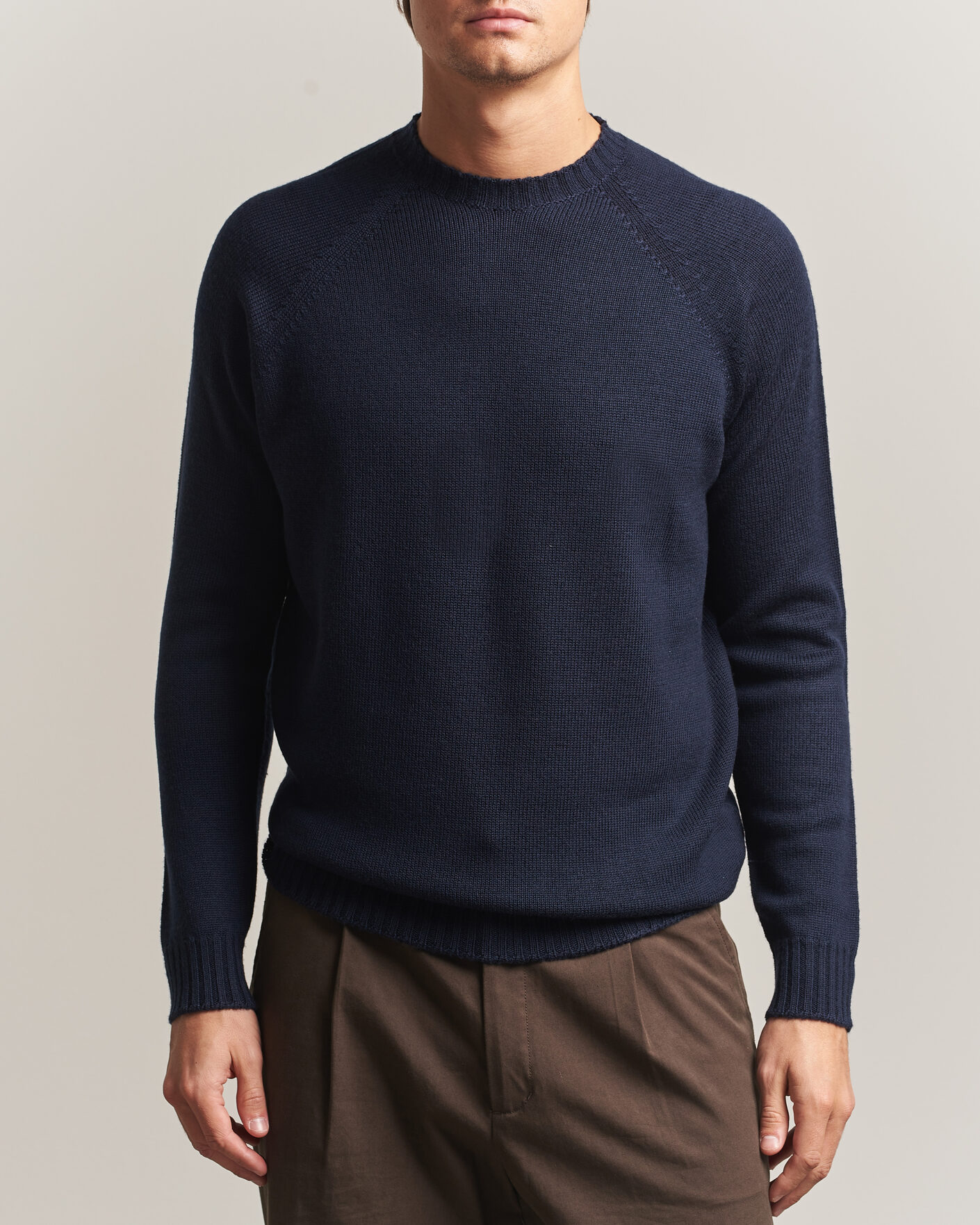 Heren | Truien | John Smedley | Denver Extra Fine Merino Crew Neck Midnight
