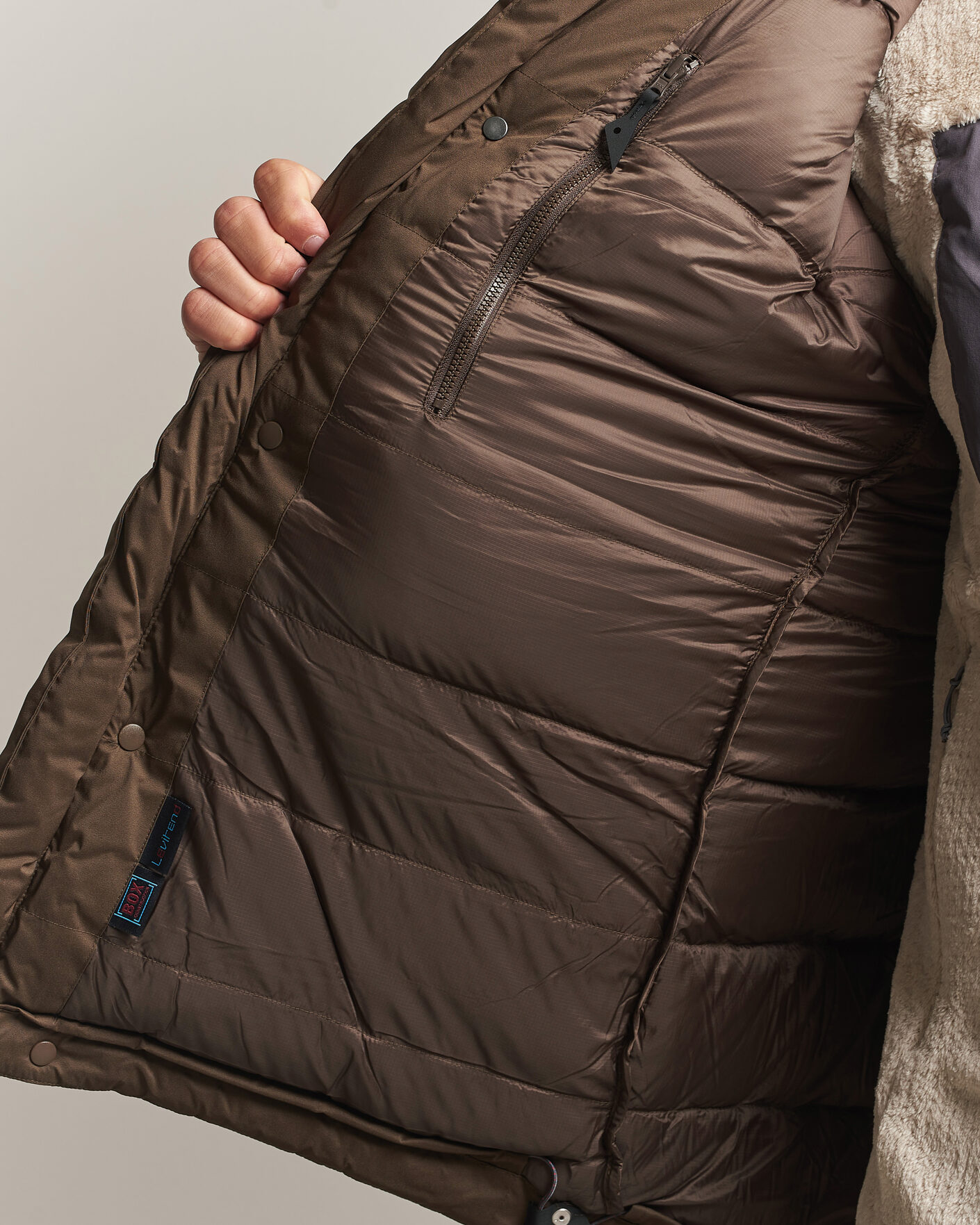 Heren | Jassen | Klättermusen | Bore 3.0 Padded Jacket Slate Brown