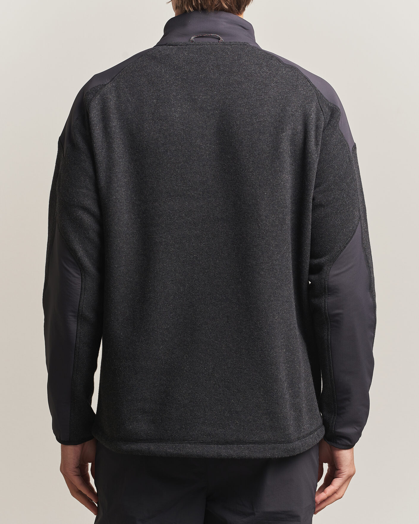 Heren | Truien | Klättermusen | Balderus Wool Fleece Hood Jacket Black