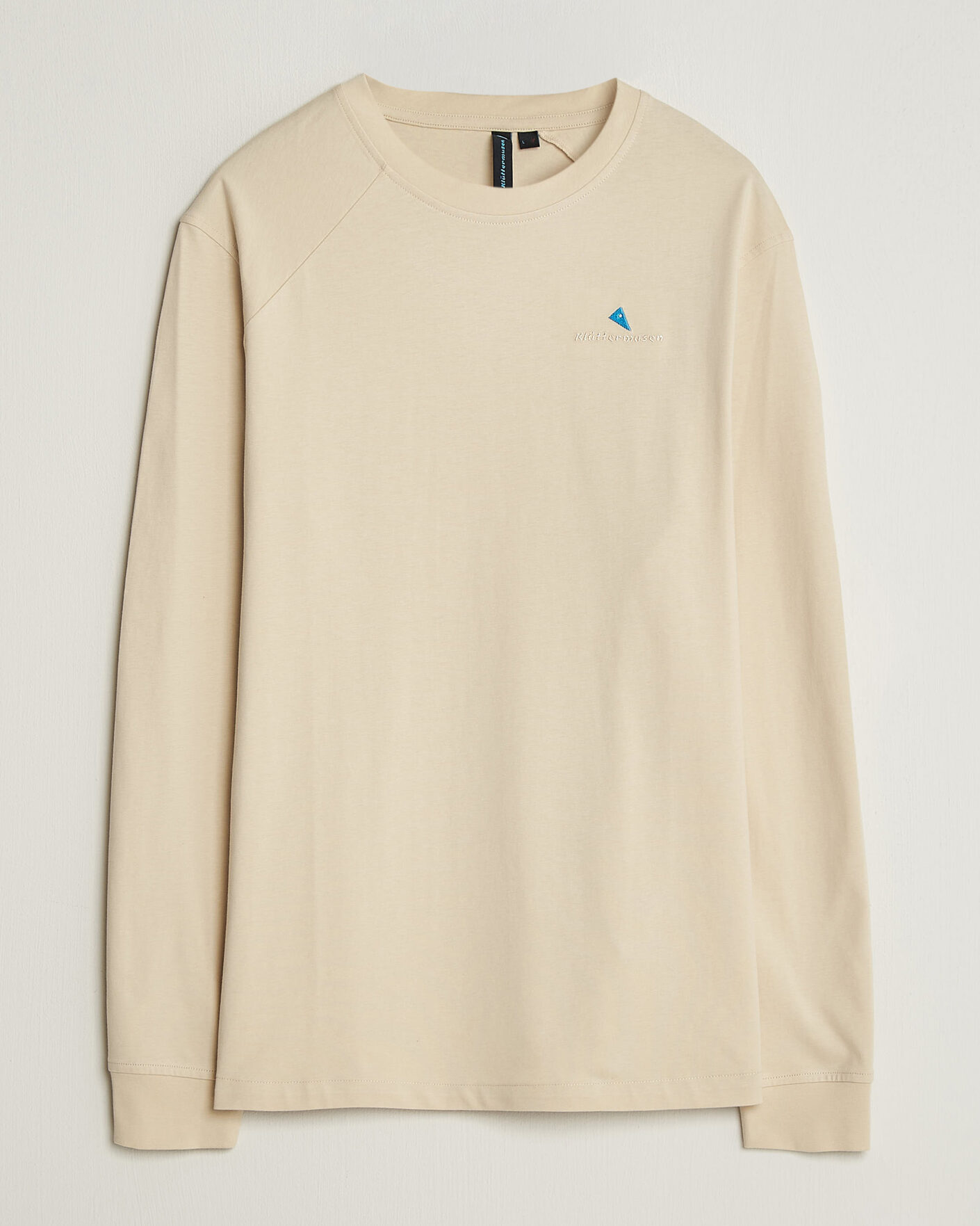 Heren | T-shirts | Klättermusen | Root Long Sleeve Logo T-Shirt Clay