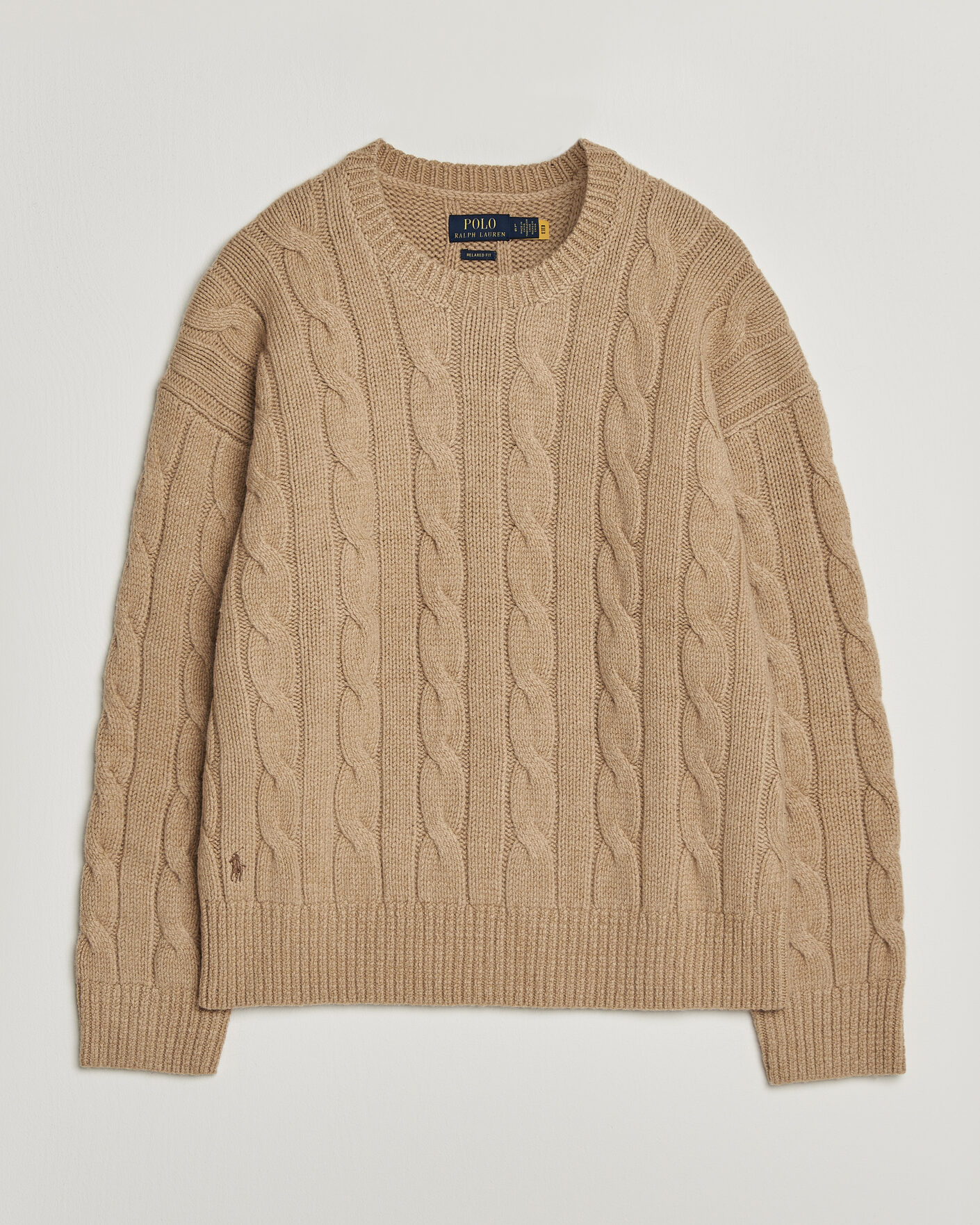 Heren | Truien | Polo Ralph Lauren | Exploded Cabel Sweater Camel Melange