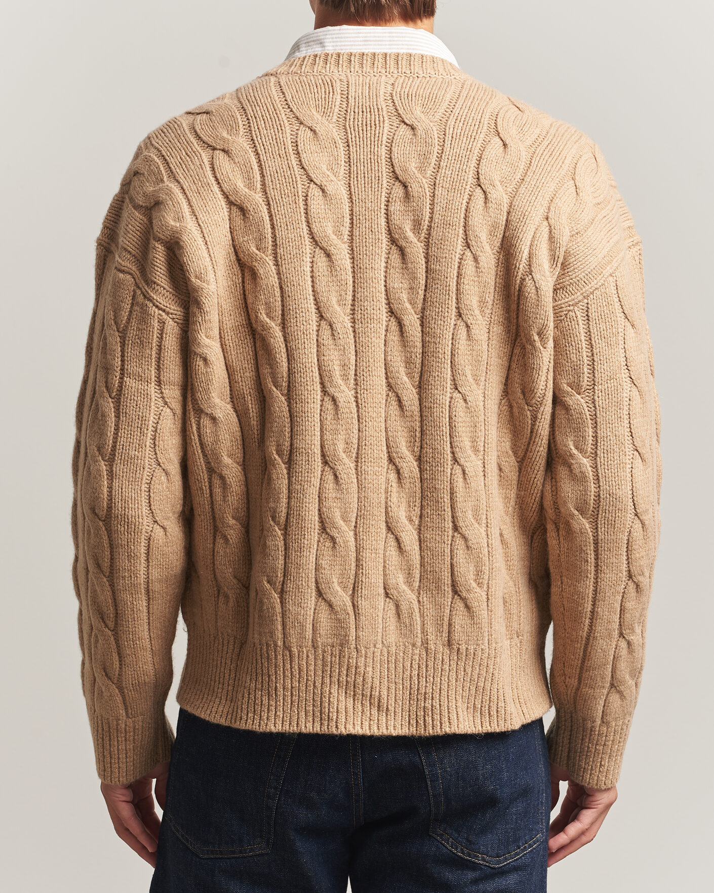 Heren | Truien | Polo Ralph Lauren | Exploded Cabel Sweater Camel Melange
