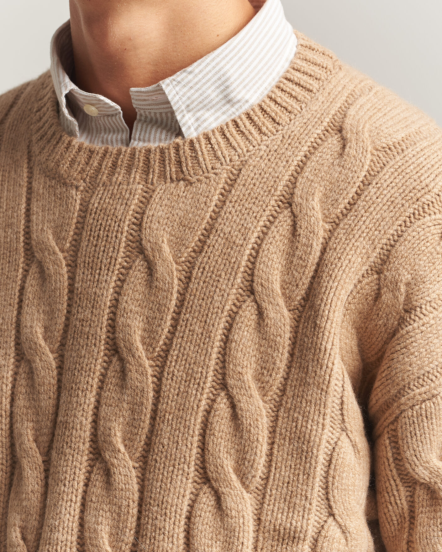 Heren | Truien | Polo Ralph Lauren | Exploded Cabel Sweater Camel Melange