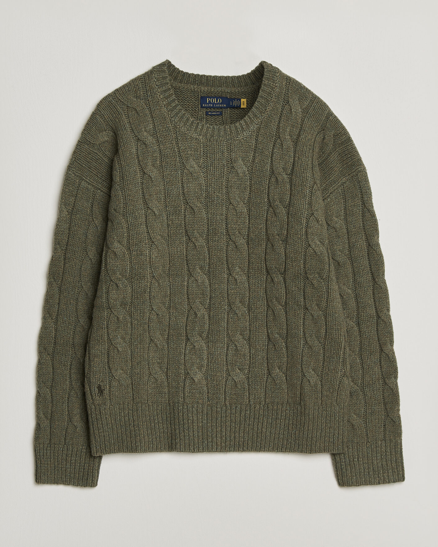 Heren | Truien | Polo Ralph Lauren | Exploded Cabel Sweater Treron Olive