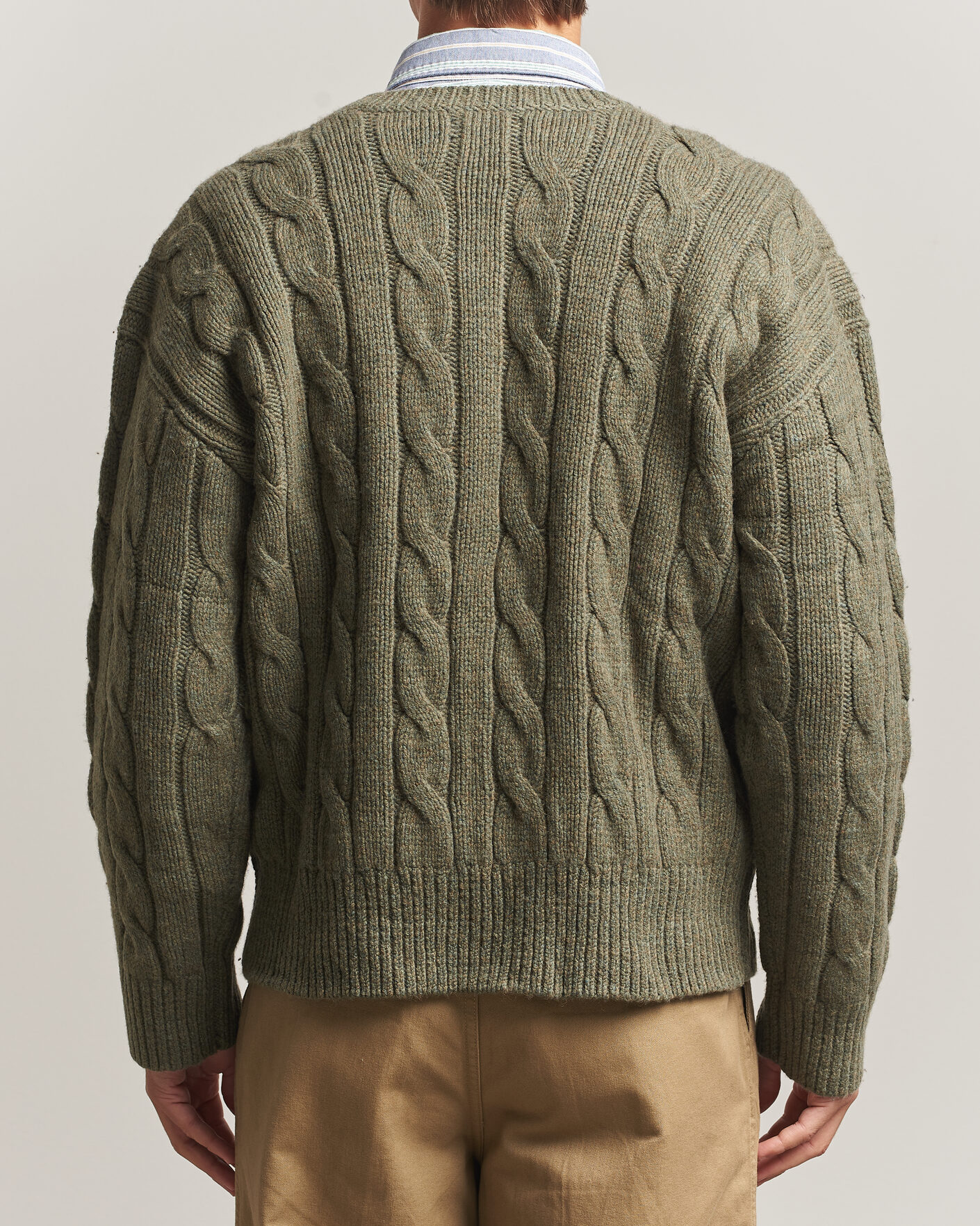 Heren | Truien | Polo Ralph Lauren | Exploded Cabel Sweater Treron Olive