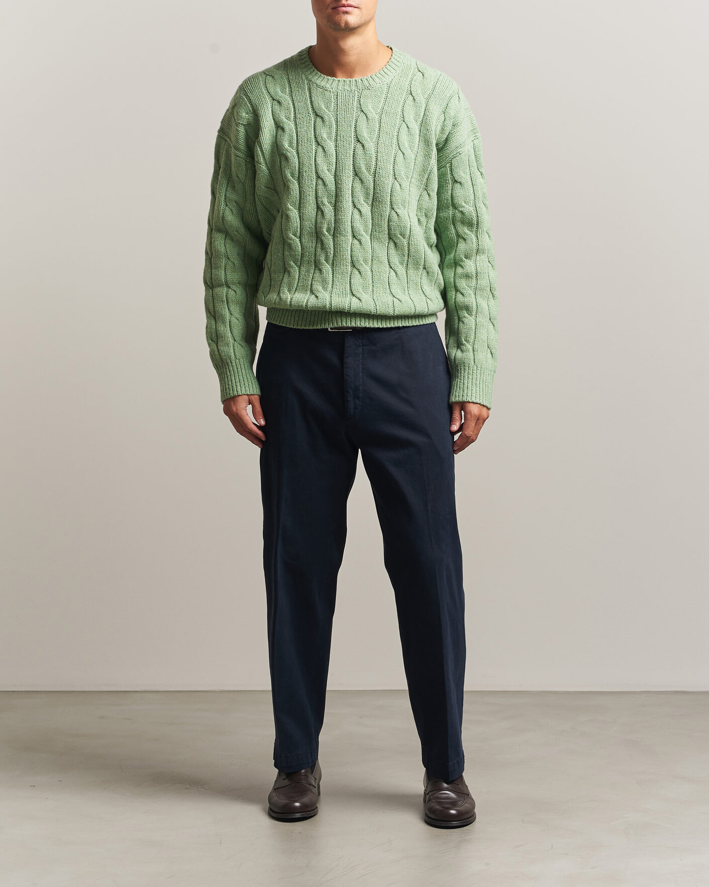 Heren | Truien | Polo Ralph Lauren | Exploded Cabel Sweater Sprouting Green