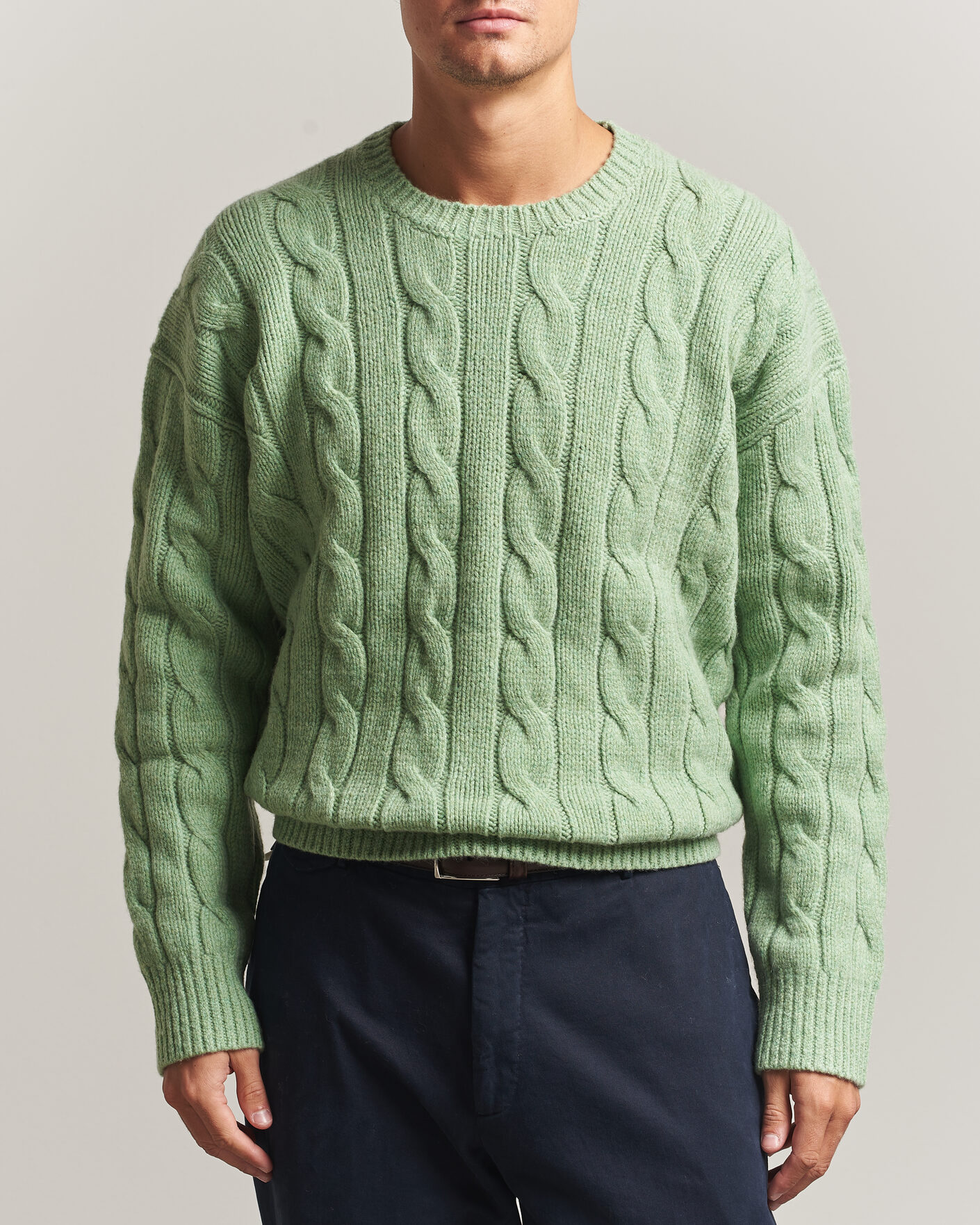 Heren | Truien | Polo Ralph Lauren | Exploded Cabel Sweater Sprouting Green