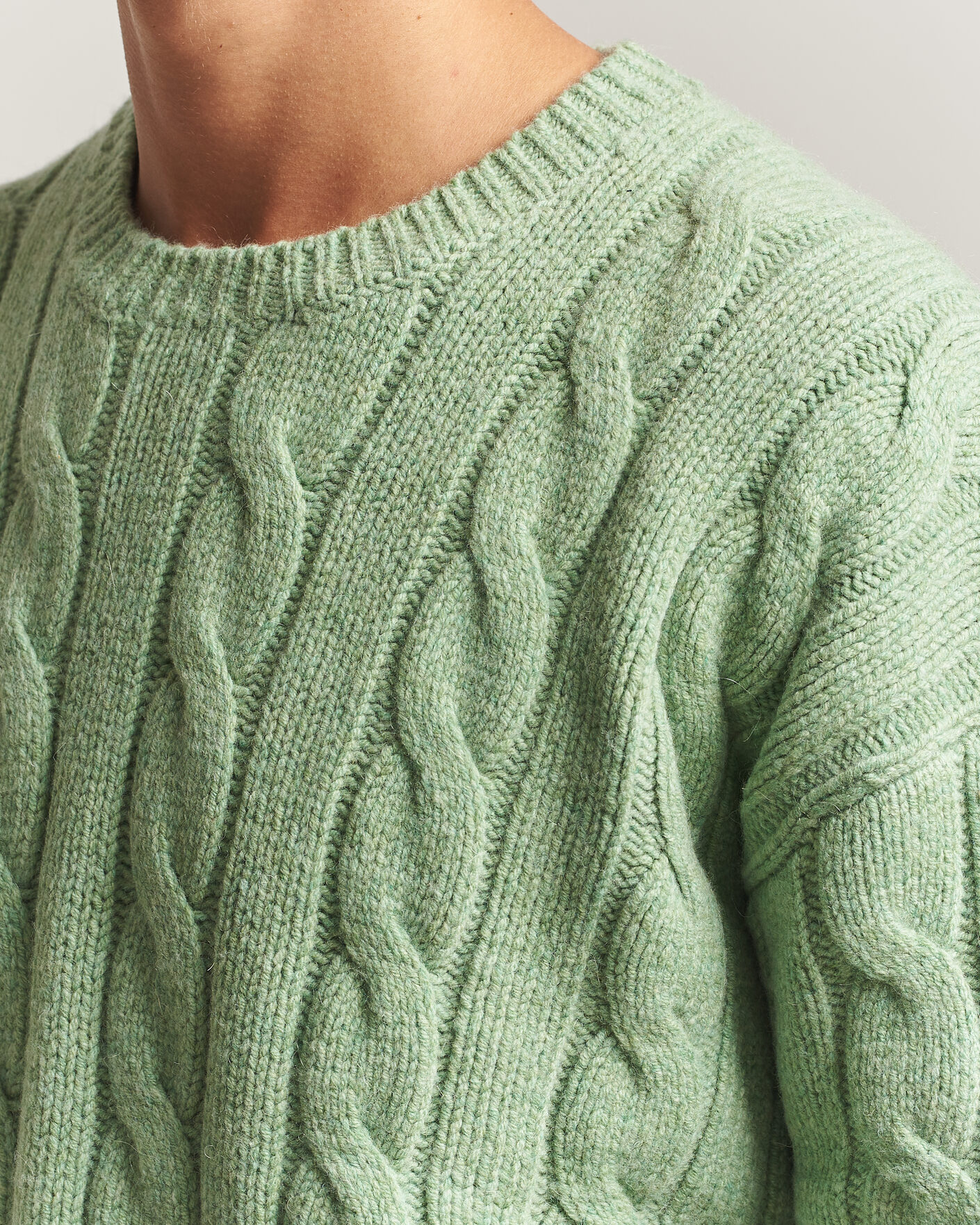 Heren | Truien | Polo Ralph Lauren | Exploded Cabel Sweater Sprouting Green