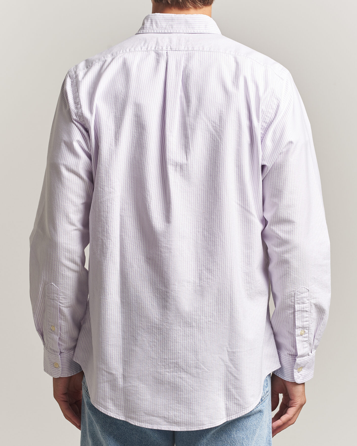 Heren | Overhemden | Polo Ralph Lauren | Custom Fit Striped Oxford Shirt Lilac/White