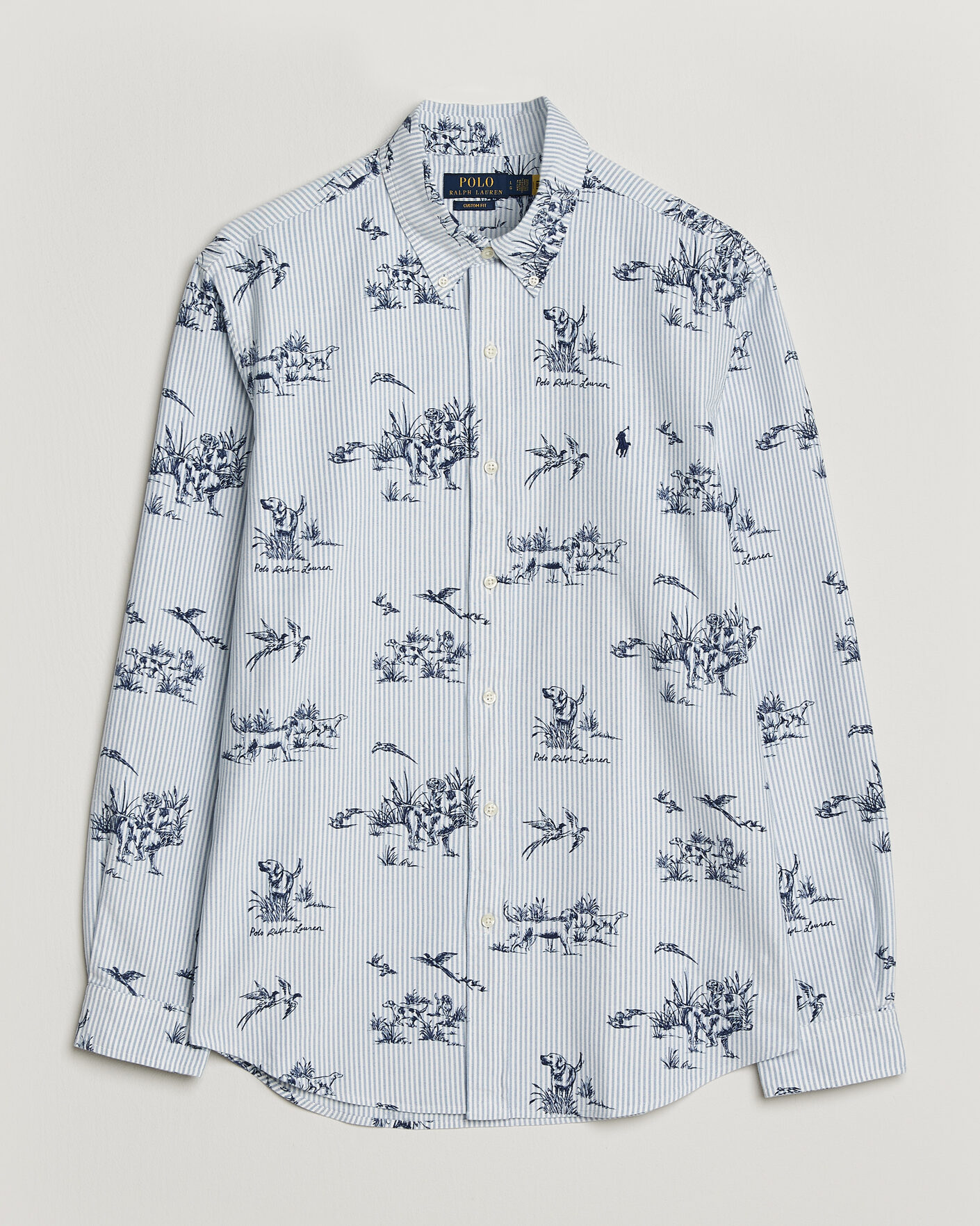 Heren | Overhemden | Polo Ralph Lauren | Custom Fit Printed Oxford Shirt Field & Pheasant
