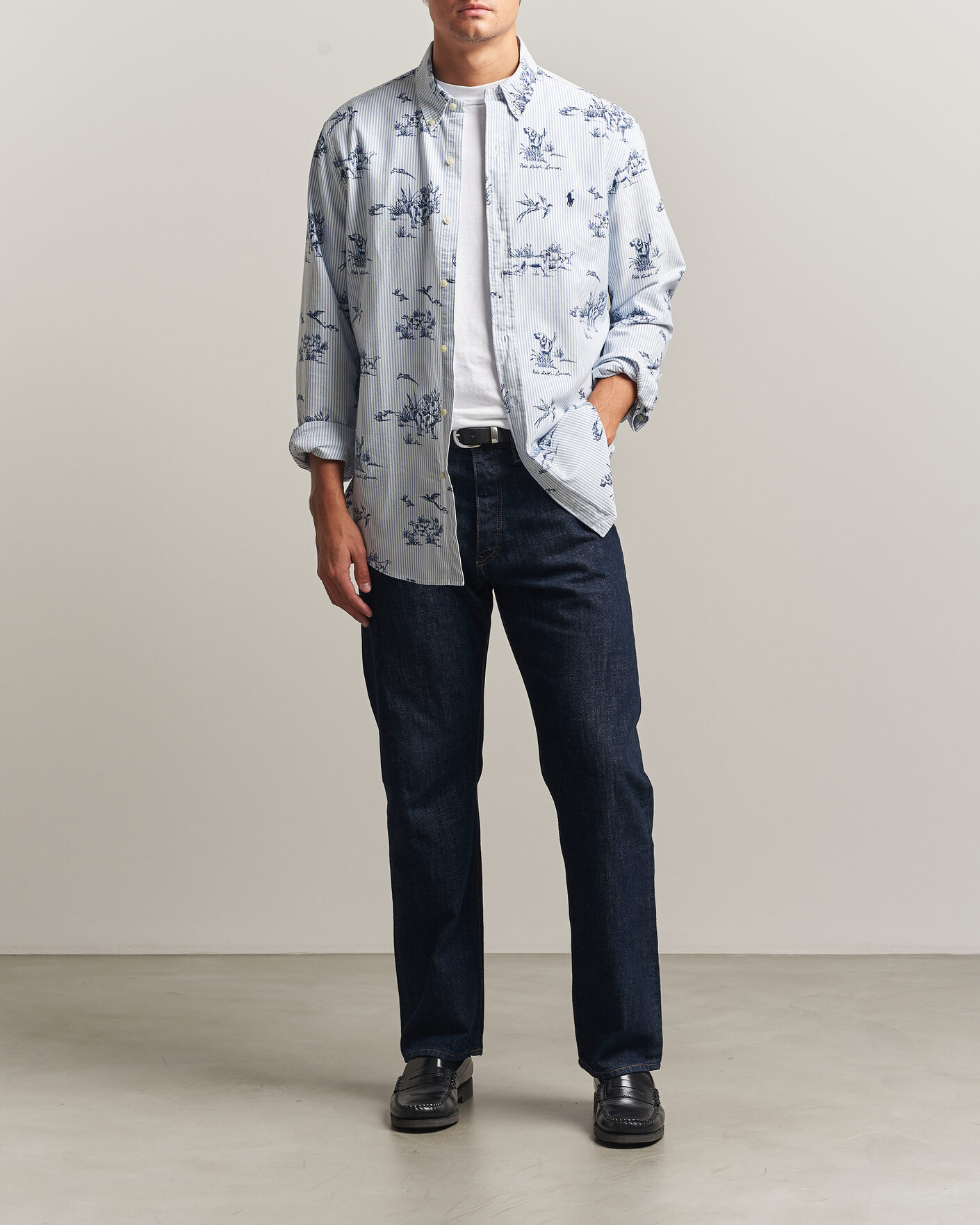 Heren | Overhemden | Polo Ralph Lauren | Custom Fit Printed Oxford Shirt Field & Pheasant