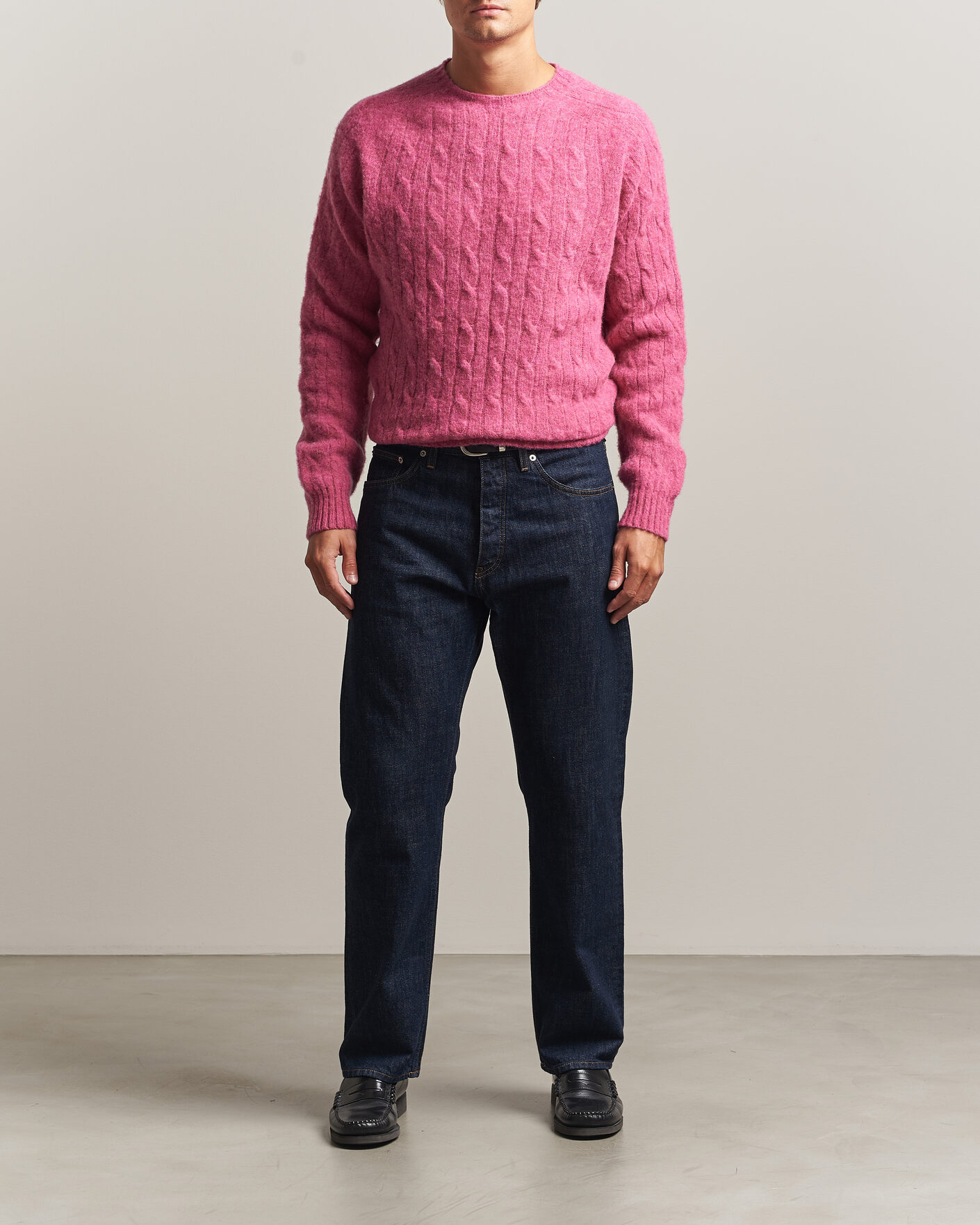 Heren | Truien | Polo Ralph Lauren | Shaggy Cable Merino Pullover Thulian Pink Heather