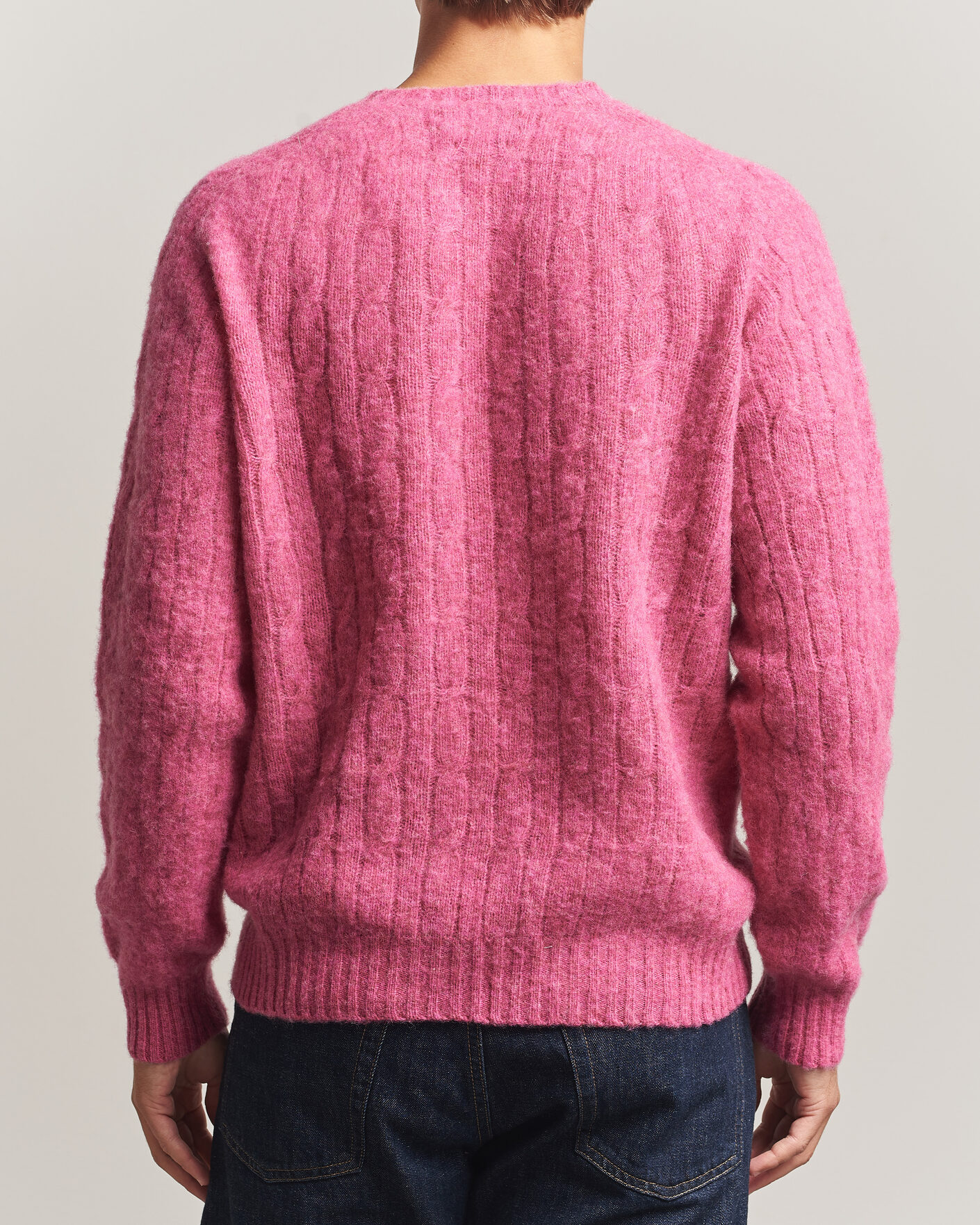 Heren | Truien | Polo Ralph Lauren | Shaggy Cable Merino Pullover Thulian Pink Heather
