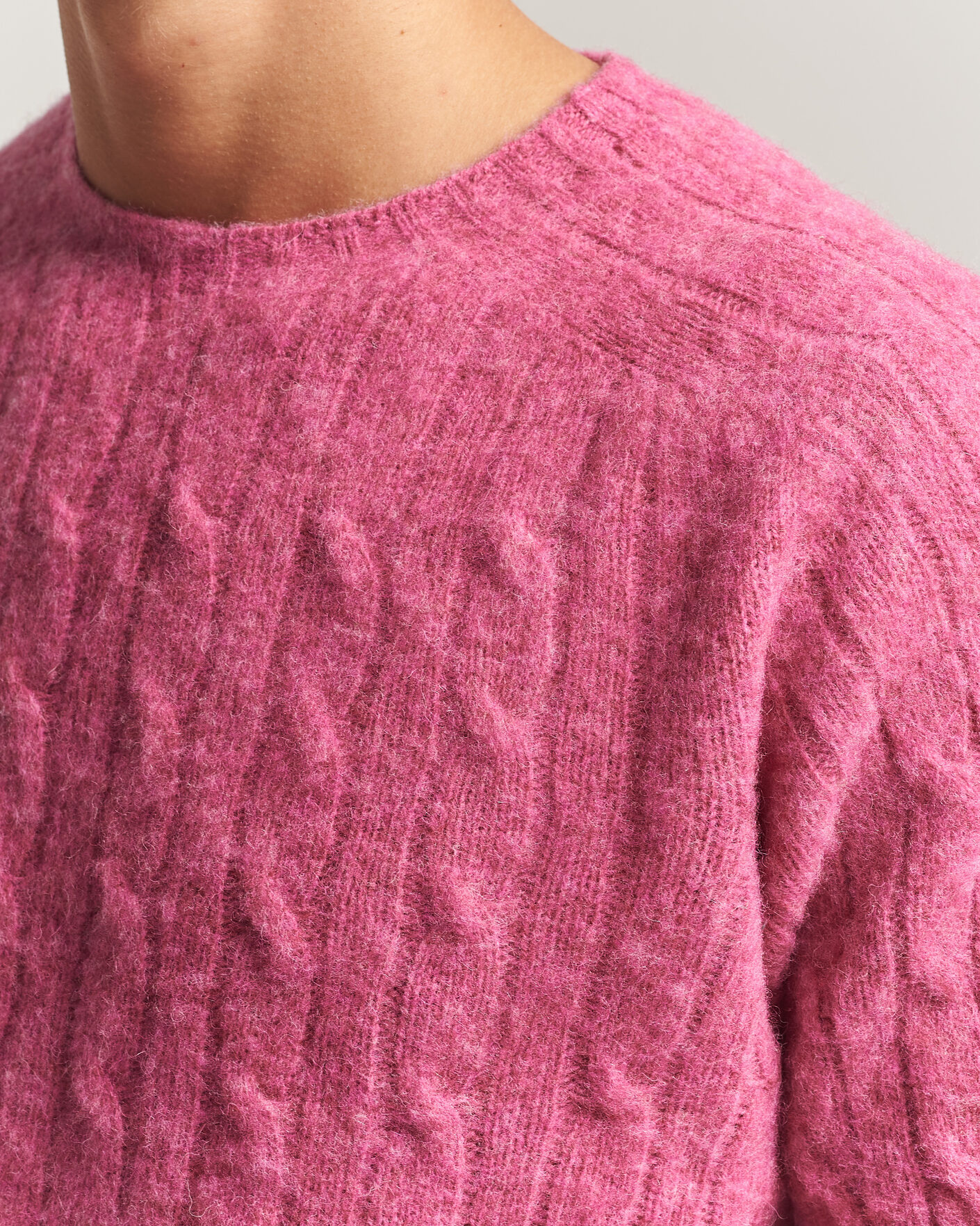 Heren | Truien | Polo Ralph Lauren | Shaggy Cable Merino Pullover Thulian Pink Heather