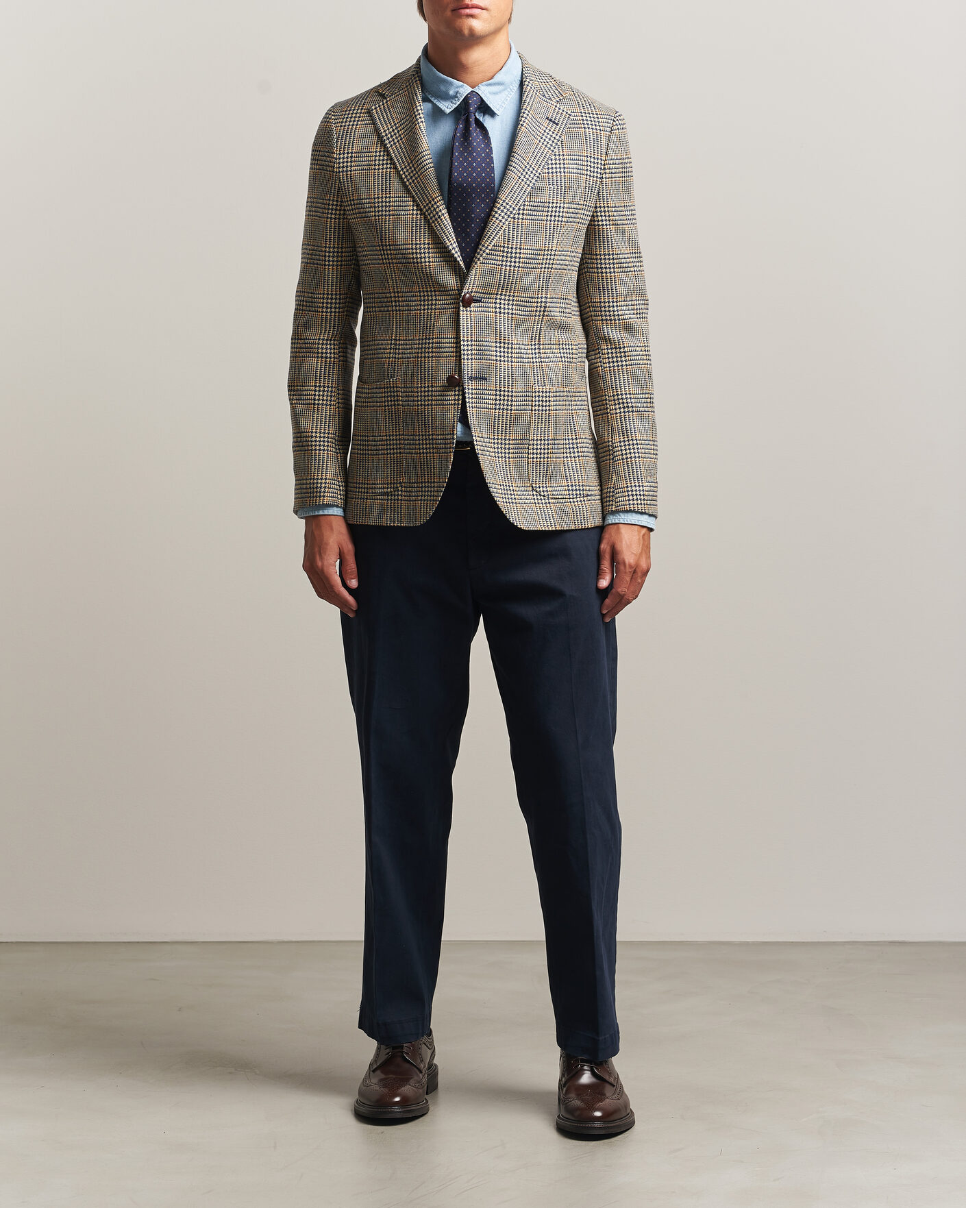 Heren | Blazers | Morris | Merino Cashmere Blazer Blue