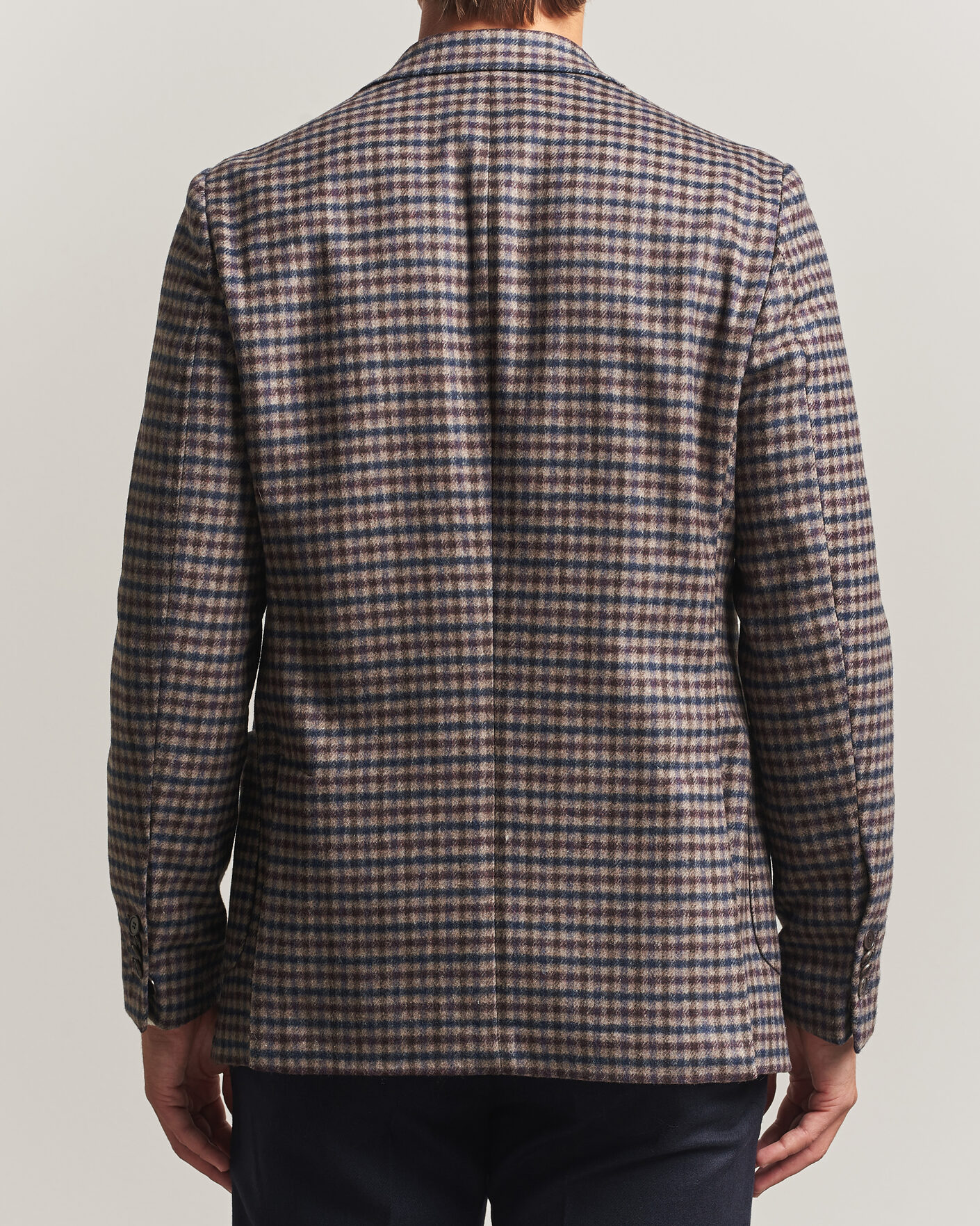 Heren | Blazers | Morris | Soft Check Blazer Brown