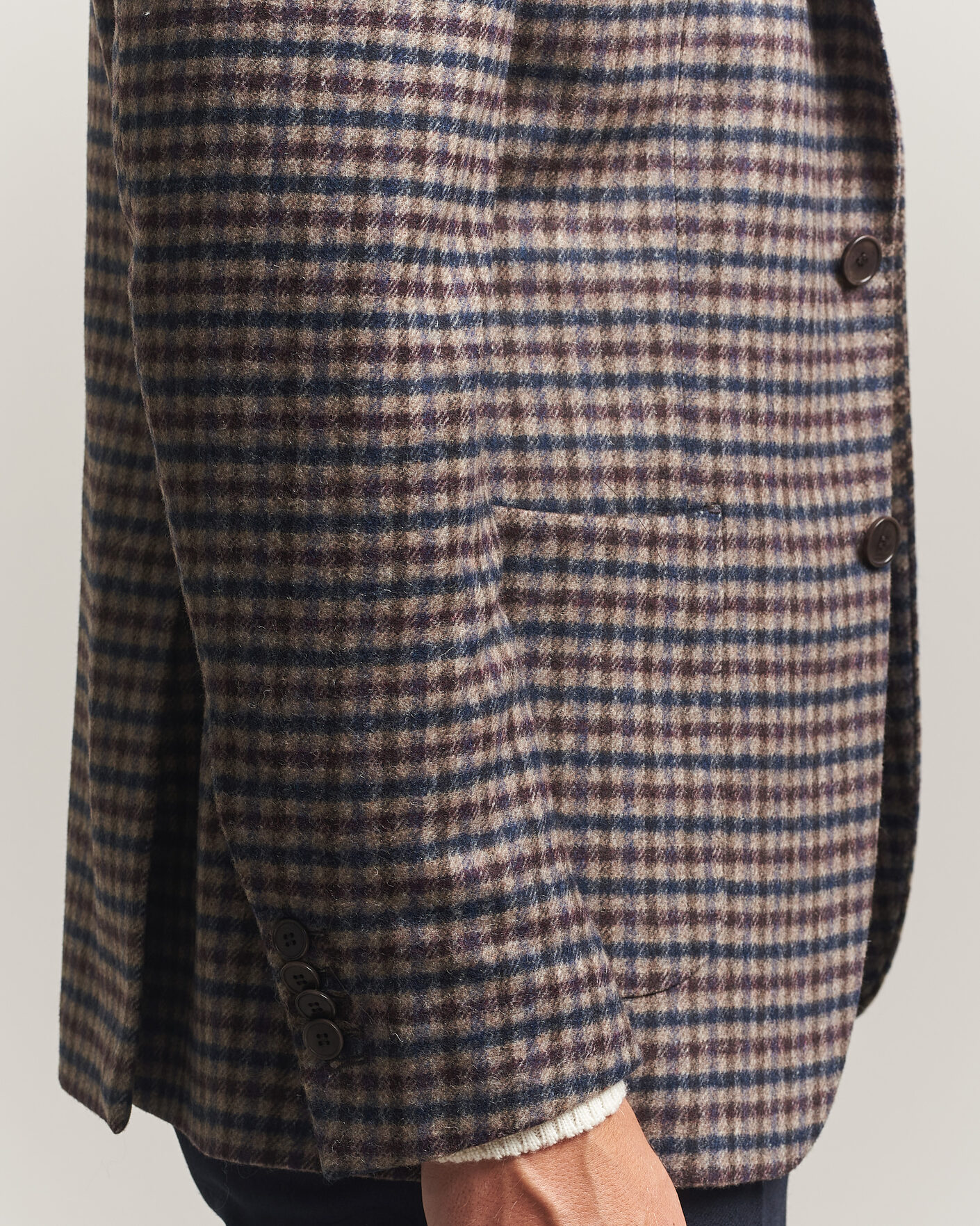 Heren | Blazers | Morris | Soft Check Blazer Brown
