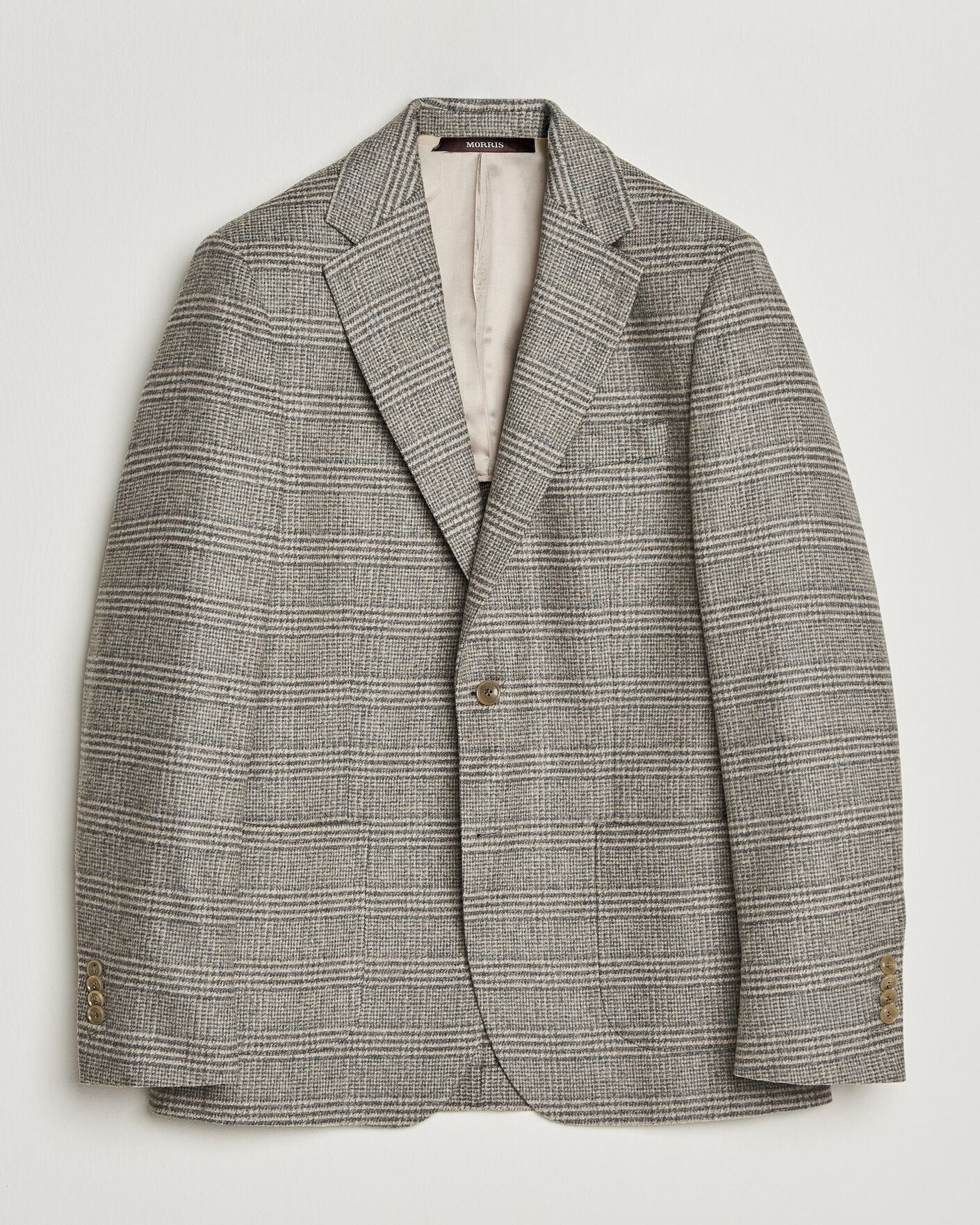 Heren | Blazers | Morris | Soft Glencheck Blazer Brown