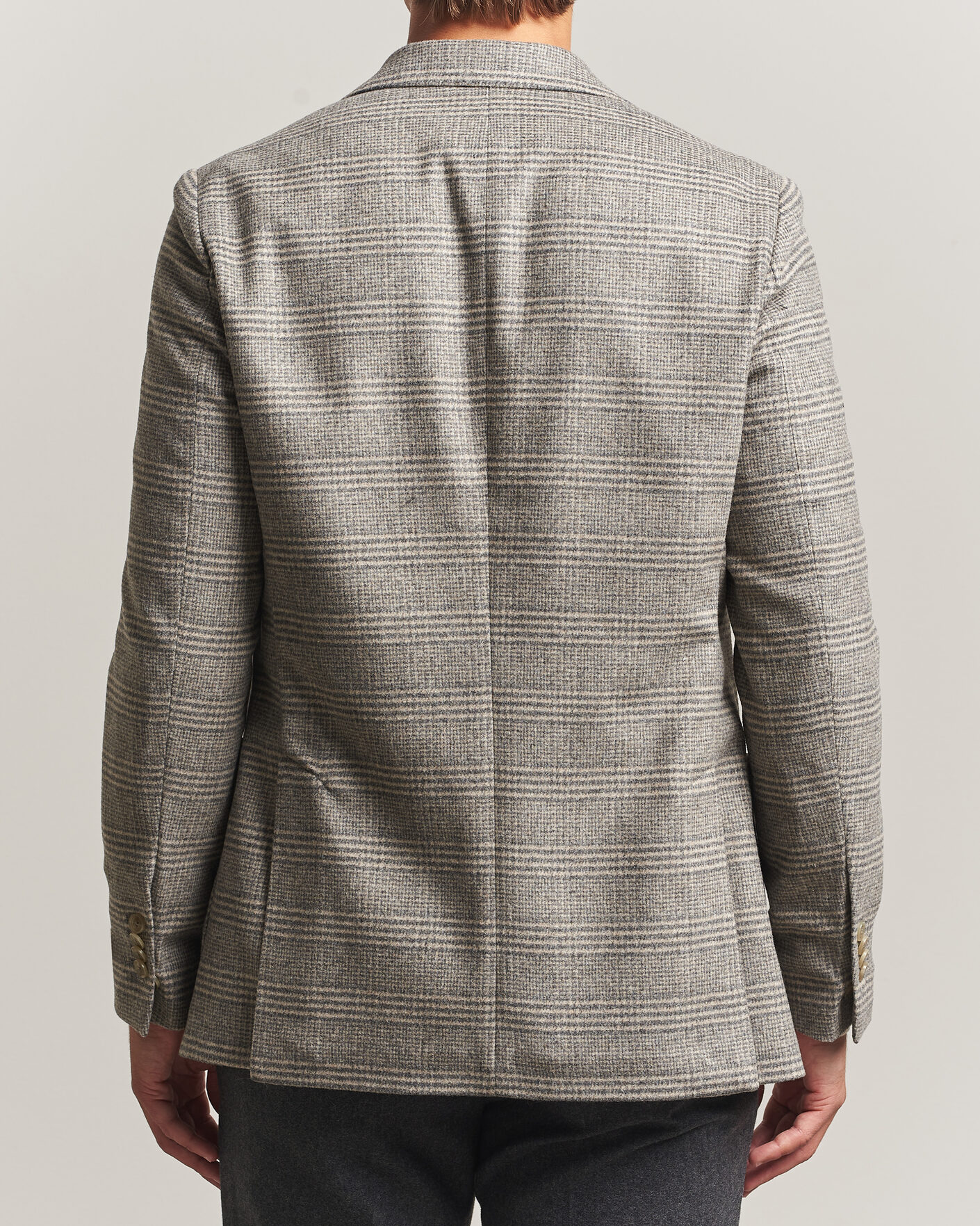 Heren | Blazers | Morris | Soft Glencheck Blazer Brown