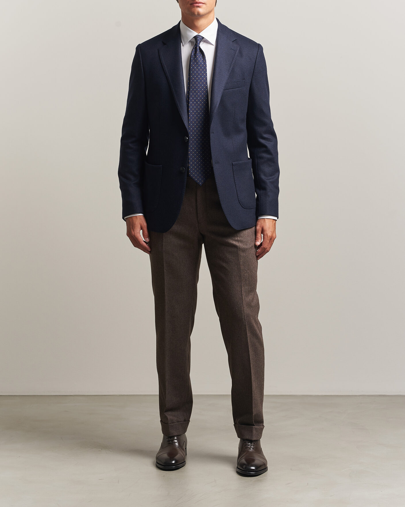 Heren | Blazers | Morris | Wool Jersey Blazer Navy