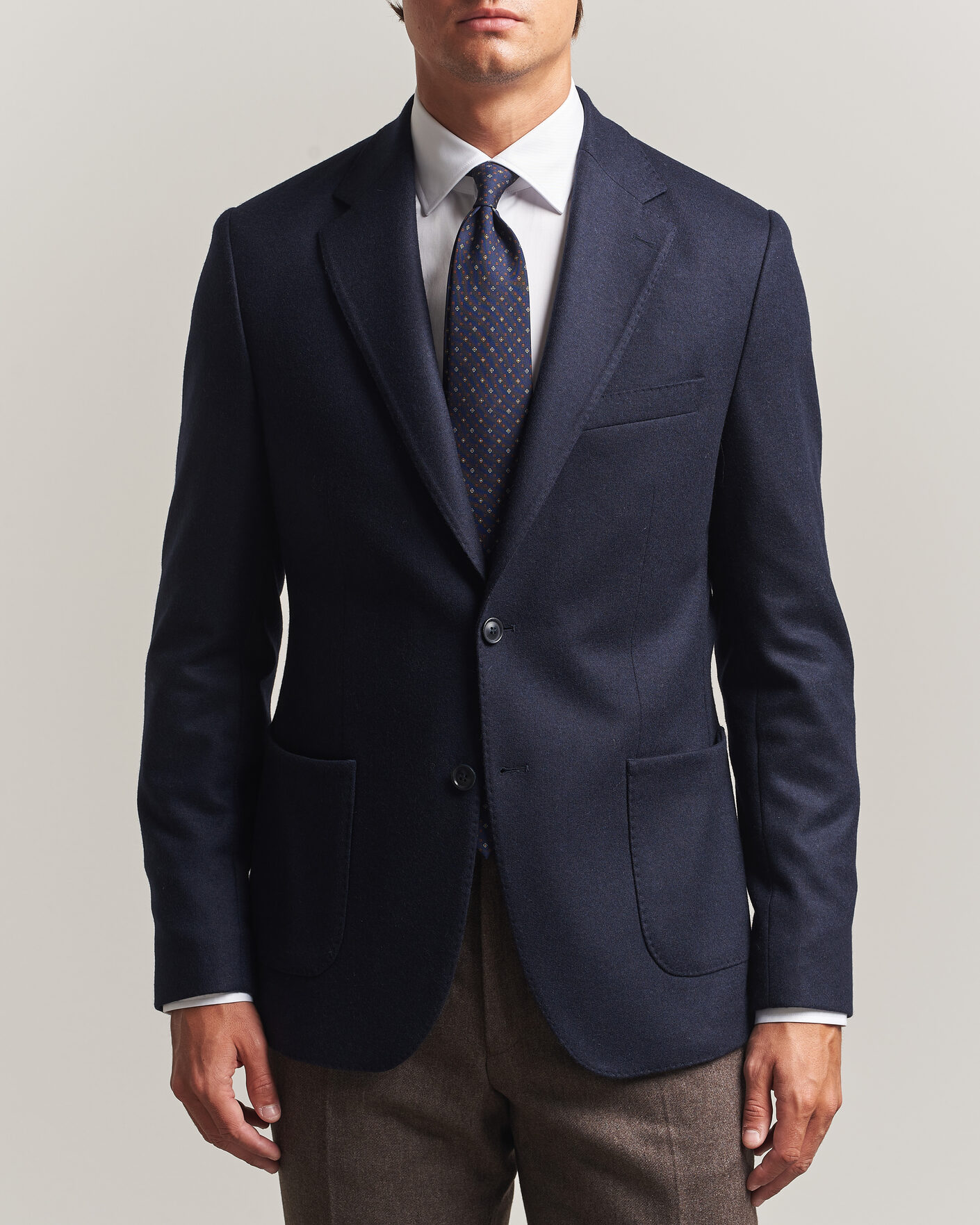 Heren | Blazers | Morris | Wool Jersey Blazer Navy