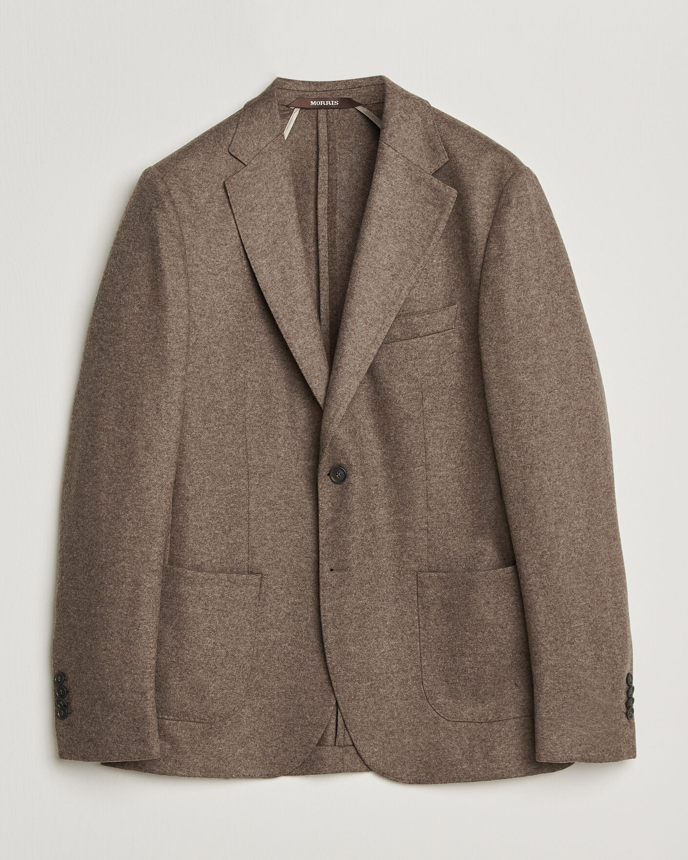 Heren | Blazers | Morris | Wool Jersey Blazer Brown