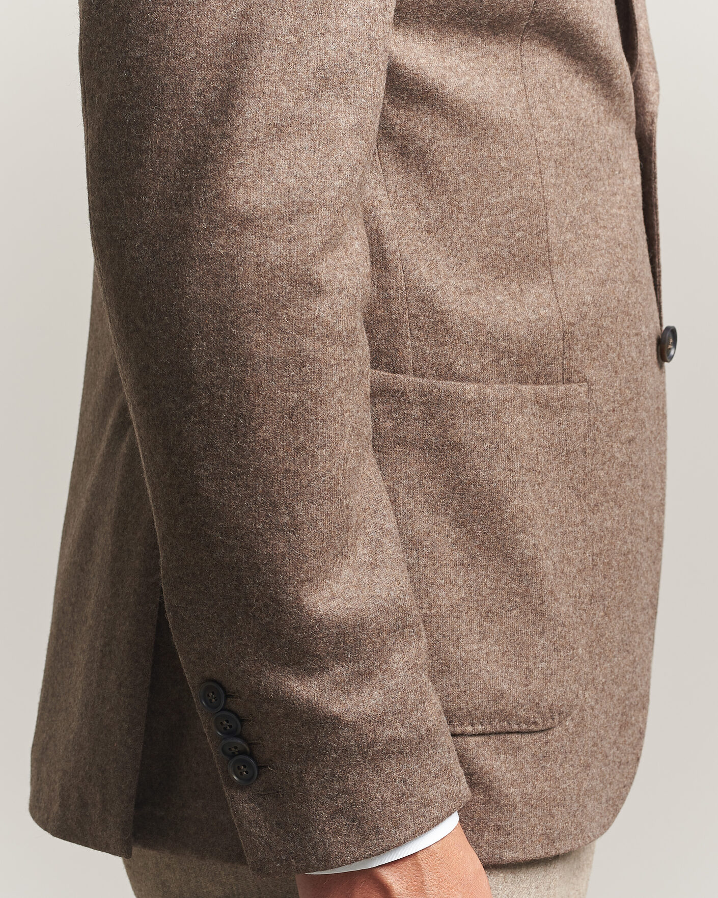 Heren | Blazers | Morris | Wool Jersey Blazer Brown